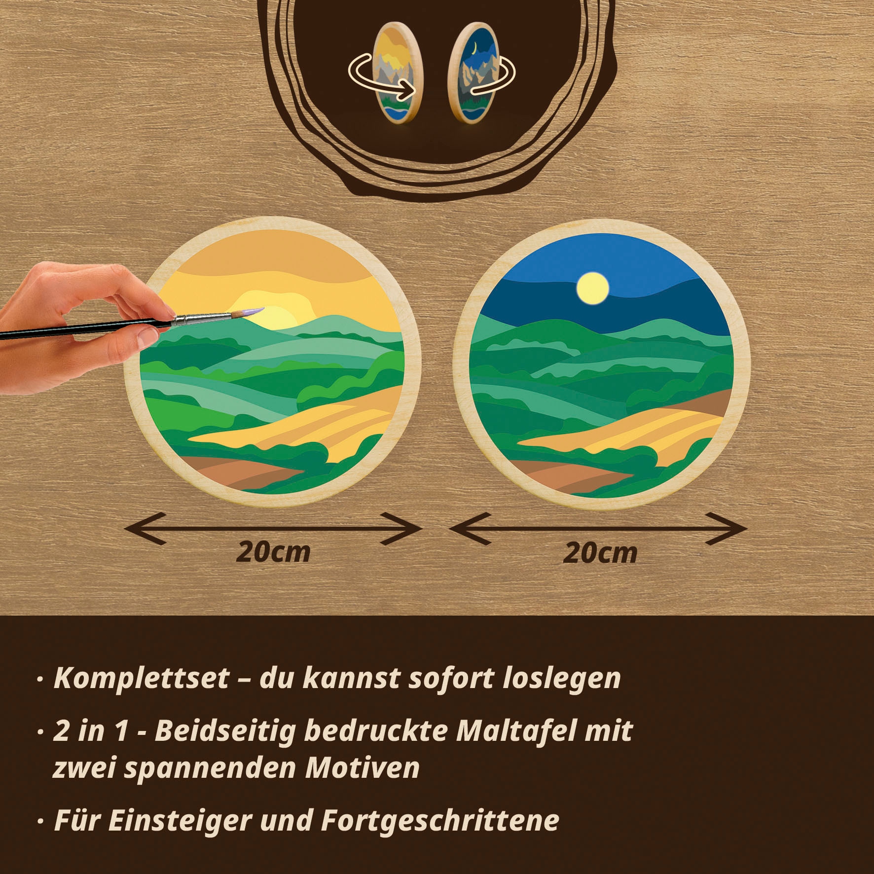 Ravensburger Malen nach Zahlen »CreArt, Wooden, Hills« Made in Europe