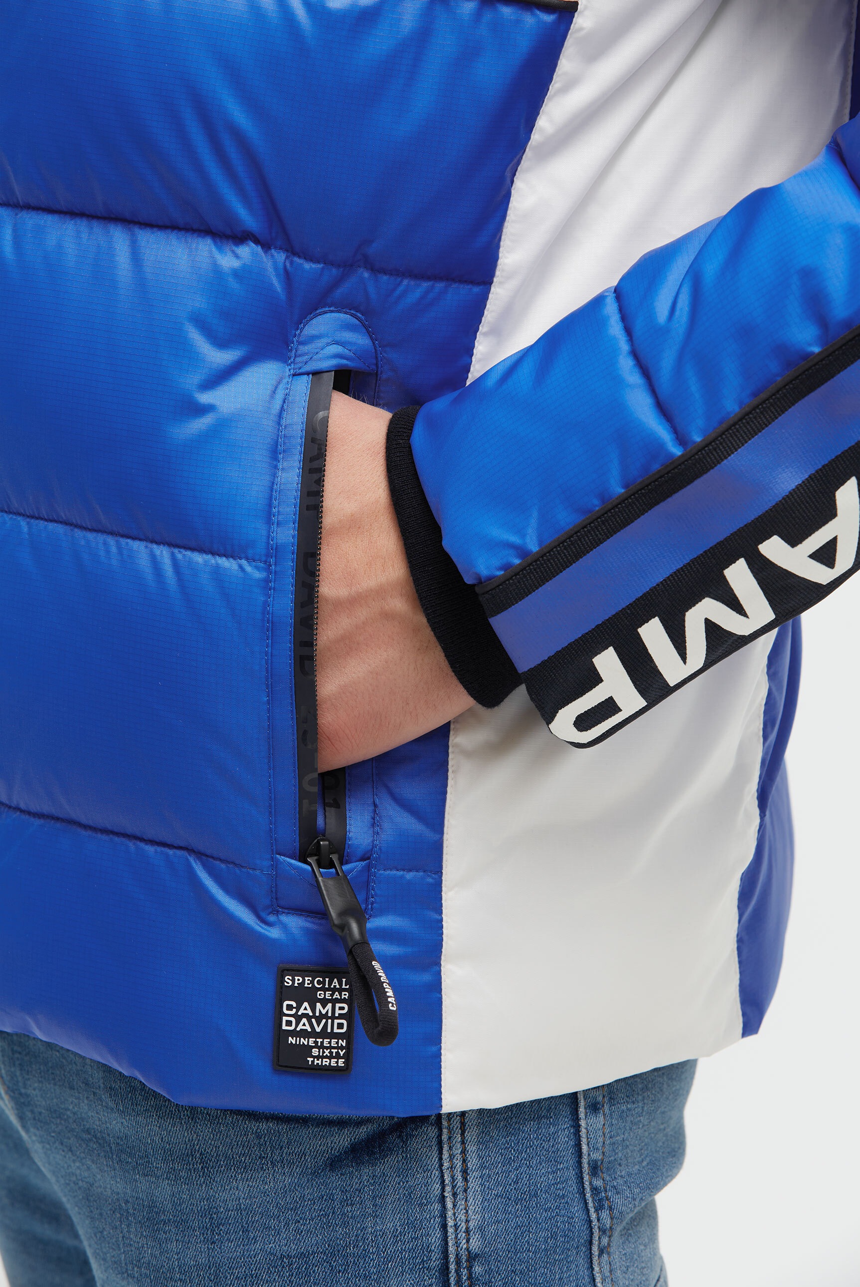 CAMP DAVID Winterjacke mit Kapuze mit abtrennbarer Kapuze
