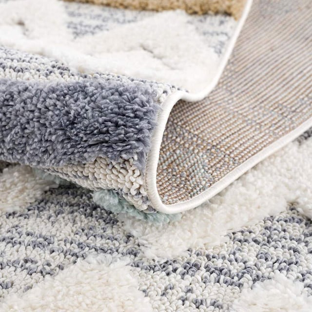 Carpet City Hochflor-Teppich »Focus 3013«, rechteckig, Boho-Teppich,  besonders weich, 3D-Effekt | BAUR