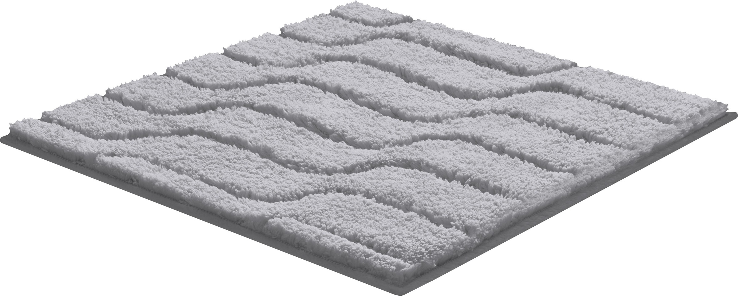 Thumbnail - Grund Badematte "Vogue" Höhe 24 mm rutschhemmend beschichtet fußbodenheizungsgeeignet dichter Flor, Hoch-Tief-Effekt, We...