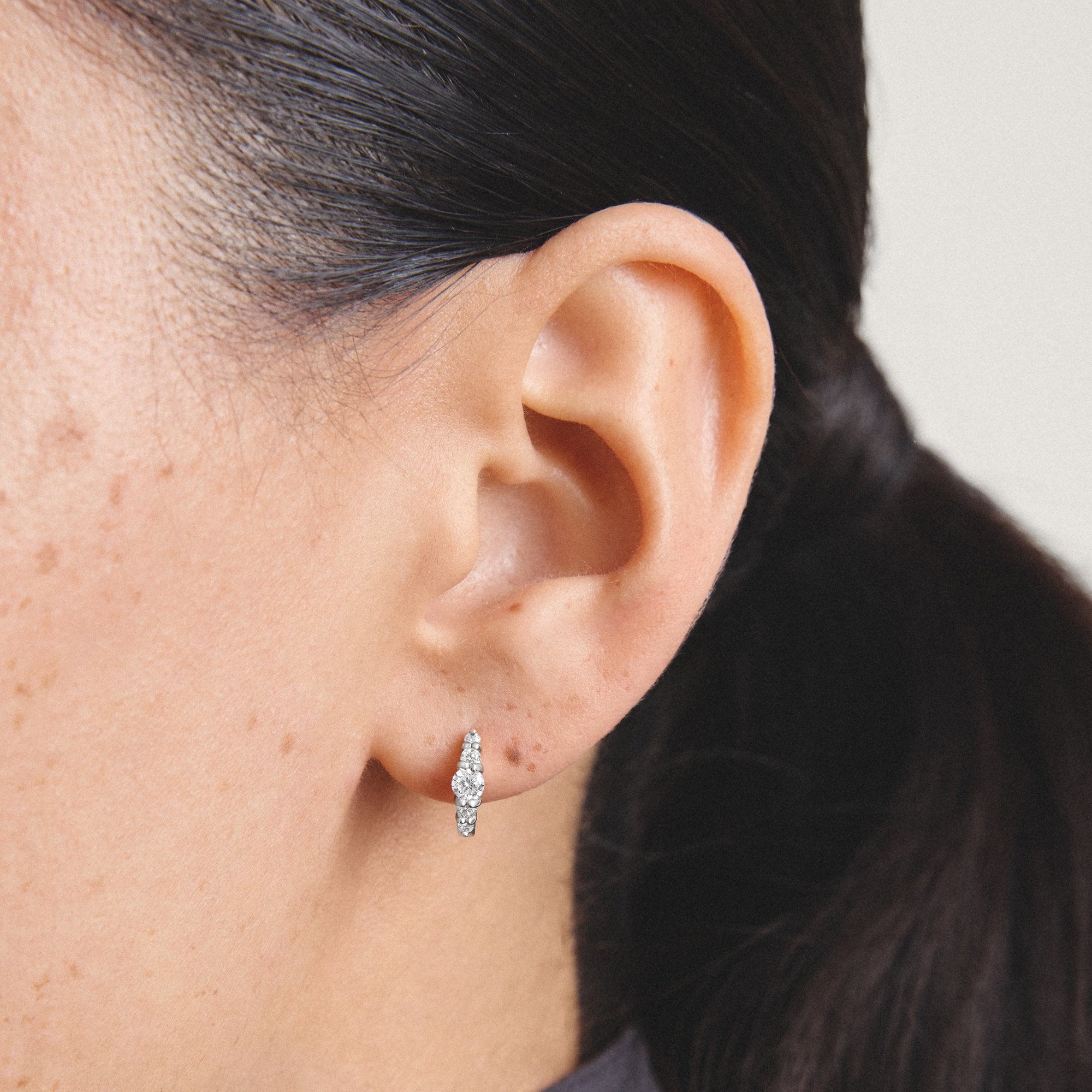 THOMAS SABO Paar Creolen »Silber mit Zirkonia« mit Zirkonia (synth.)
