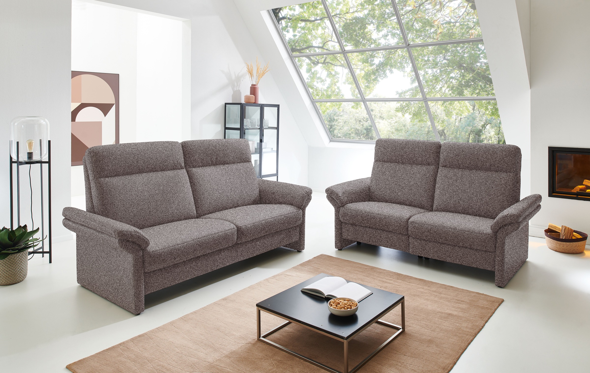 Places of Style 2,5-Sitzer »Senise, Breite 186 cm, Armteilverstellung, Federkern«, wahlweise auch mit Relaxfunktion auf beiden Seiten