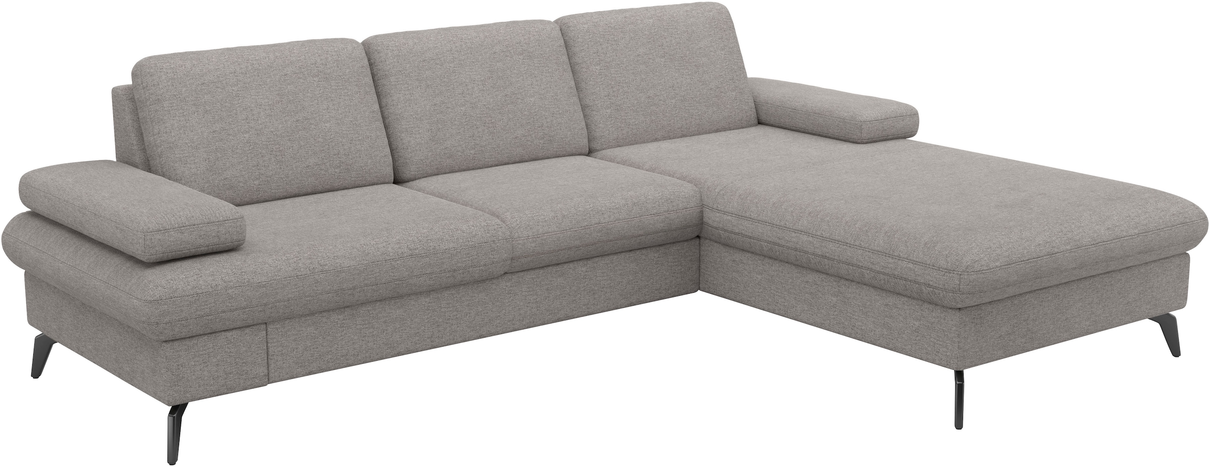 sit&more Ecksofa »Morris Jubi L-Form«, inkl. Armteilfunktion und 1 Zierkissen, wahlweise mit Bettfunktion