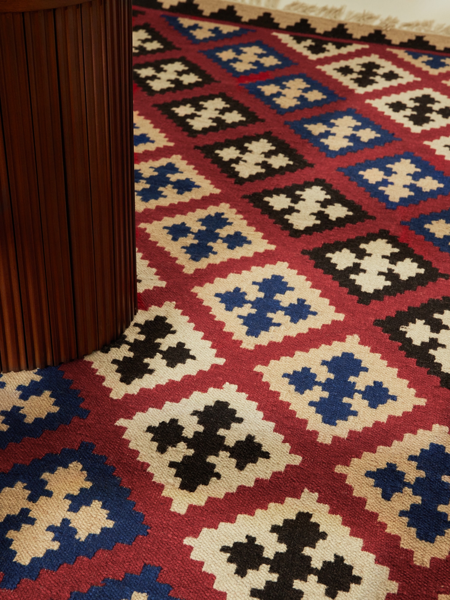 HANSE Home Teppich »Kelim Rami«, rechteckig, 3 mm Höhe, Wolle, Baumwolle, Natur, Handgewebt, orientalisch, Boho, traditionell