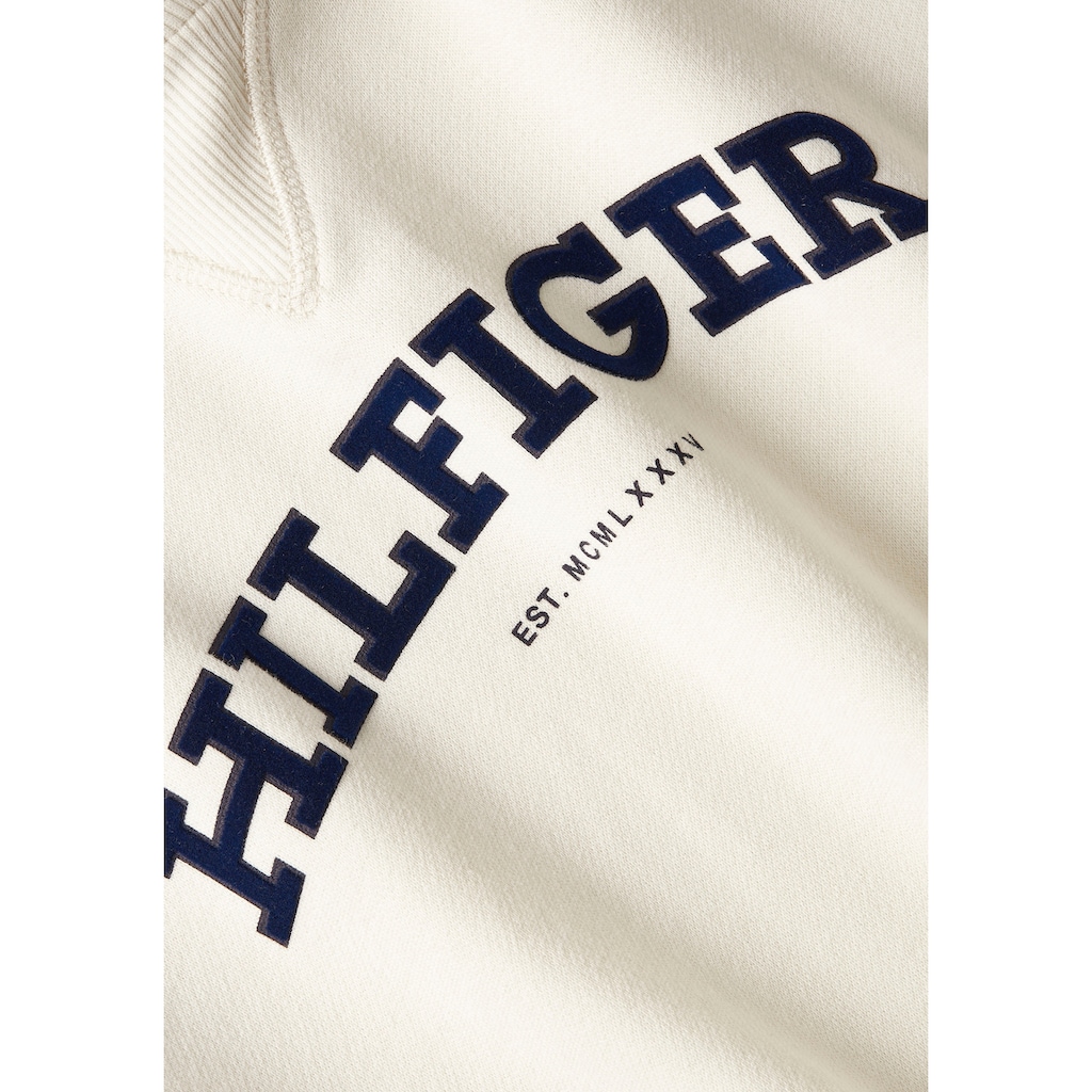 Tommy Hilfiger Hoodie »REG MONOTYPE FLOCK HOODIE«, mit Logoschriftzug