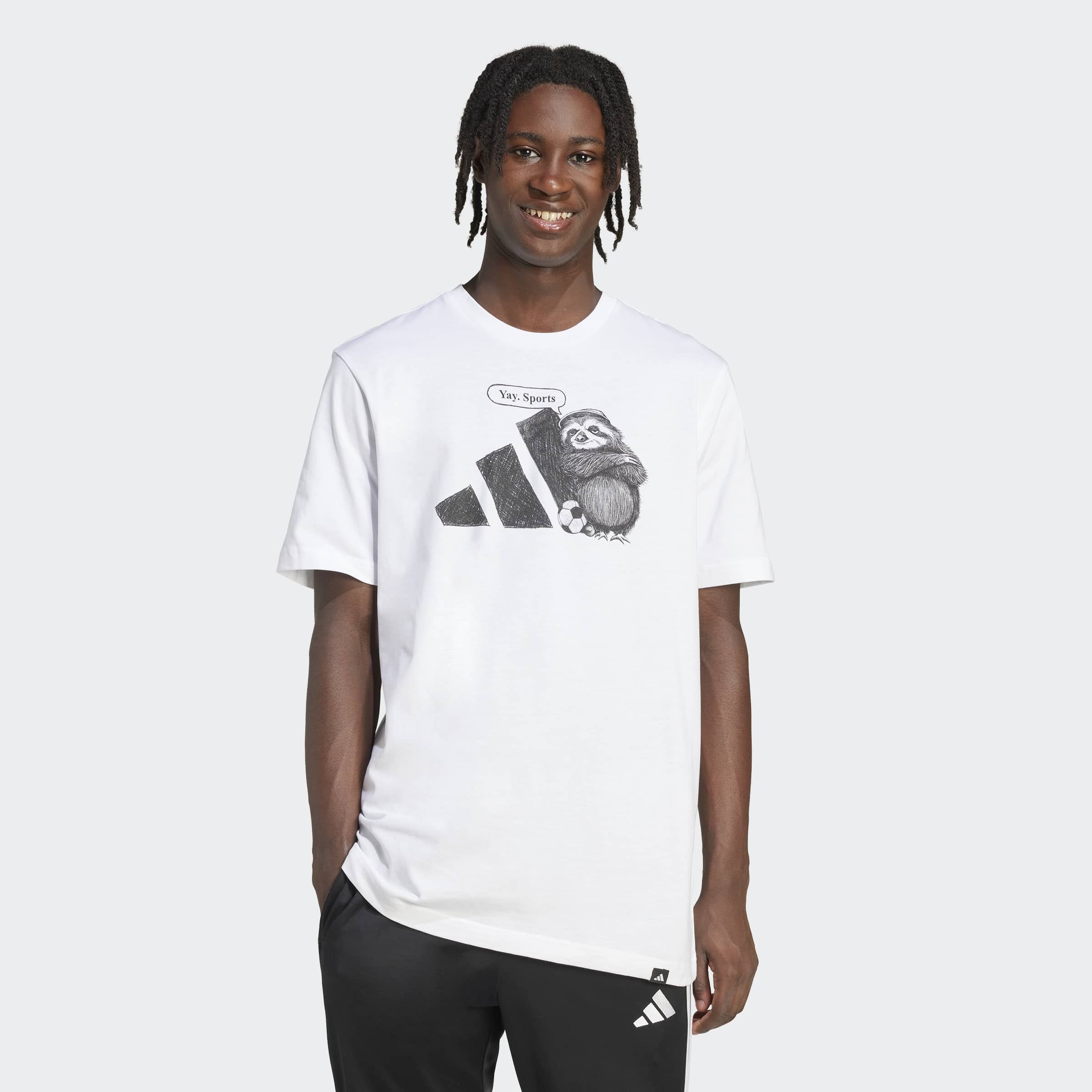 adidas Sportswear T-Shirt "YAY SPORTS GRAPHIC" sportlicher Stil, Kurzarm, o günstig online kaufen
