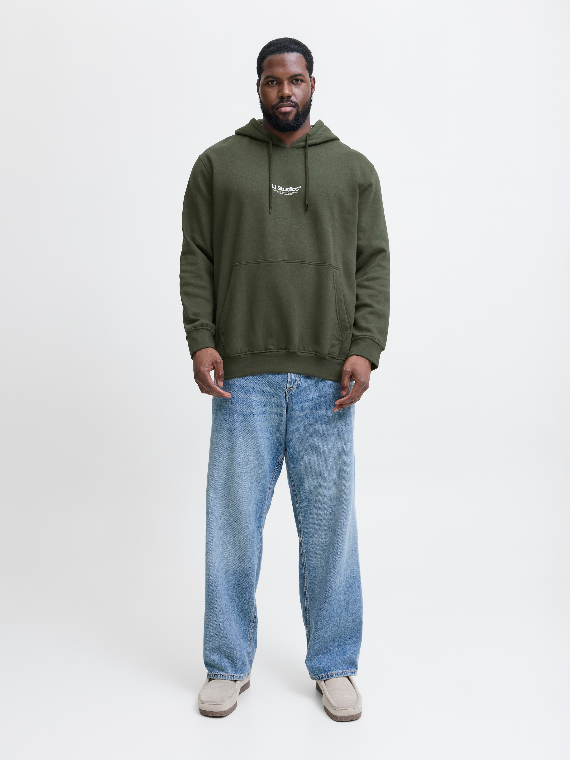 Jack & Jones PlusSize Kapuzensweatshirt »JJESOHO SWEAT HOOD NOOS PLS«, mit Logobranding