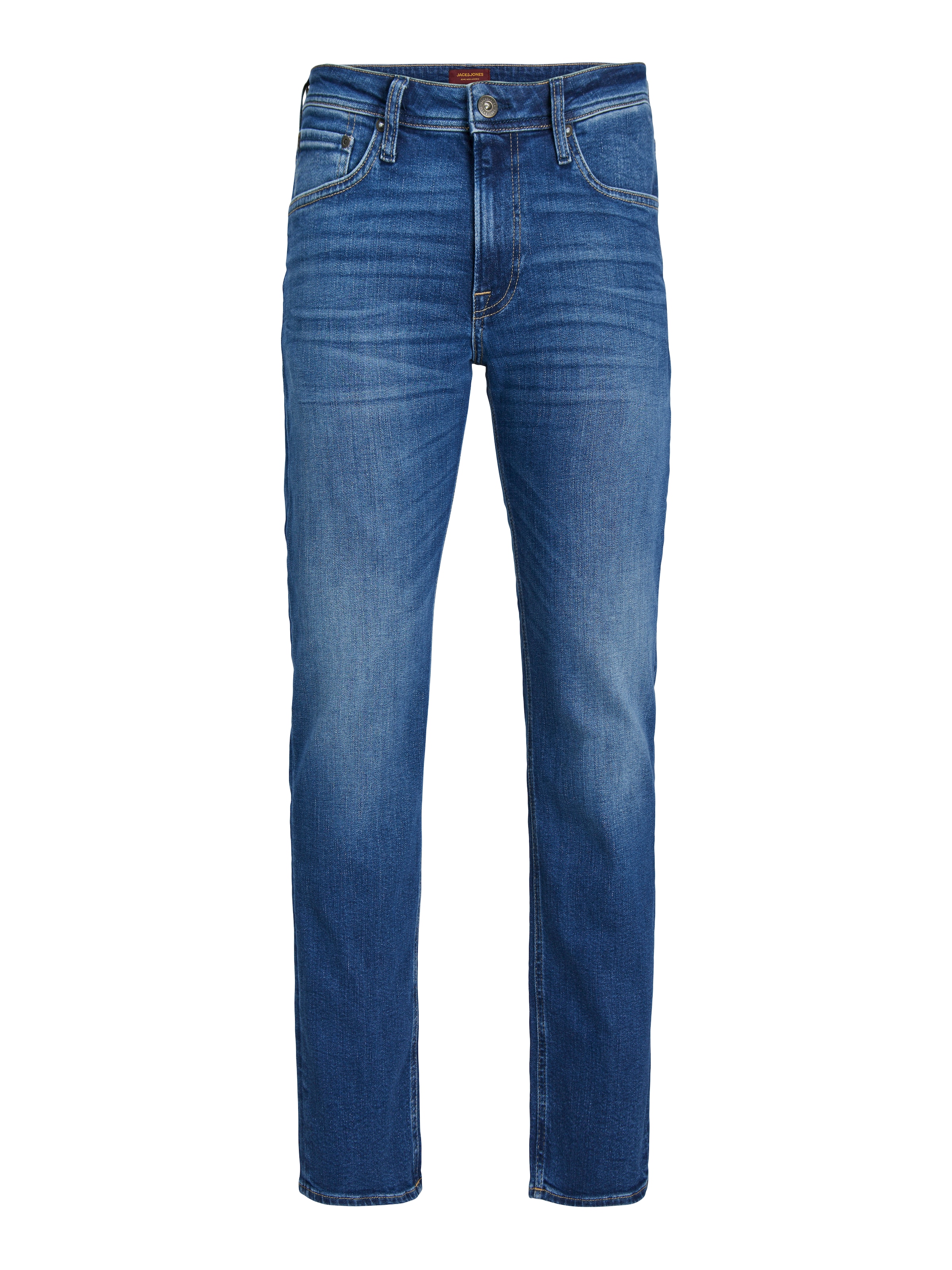 Jack & Jones Regular-fit-Jeans »JJICLARK mit Used-Look und Stretch für den Alltag« mit Abriebeffekten