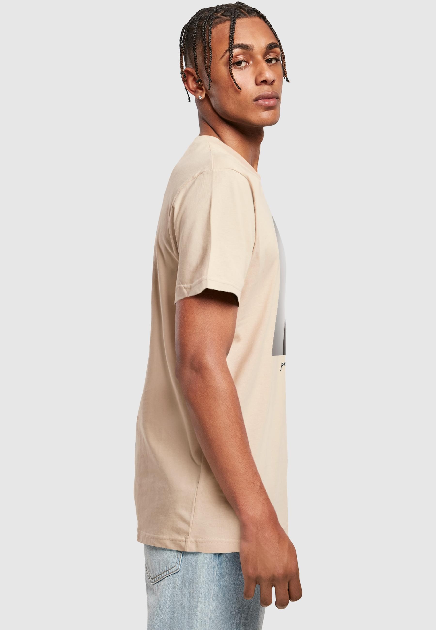 MisterTee T-Shirt »MisterTee Herren Peace Sign Tee«, (1 tlg.)