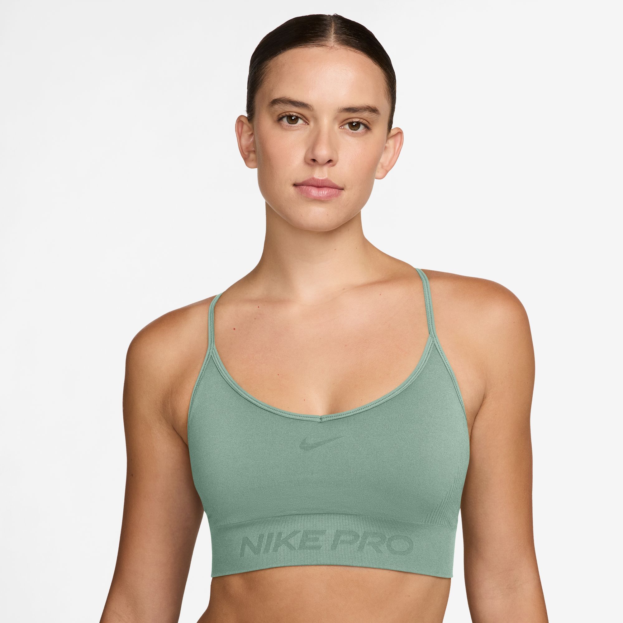 Nike Tanktop "W Np Df Smls Ls Bra" Mit Herausnehmbaren Polstern, Aus Elastischem Trikot, Schweißableitend