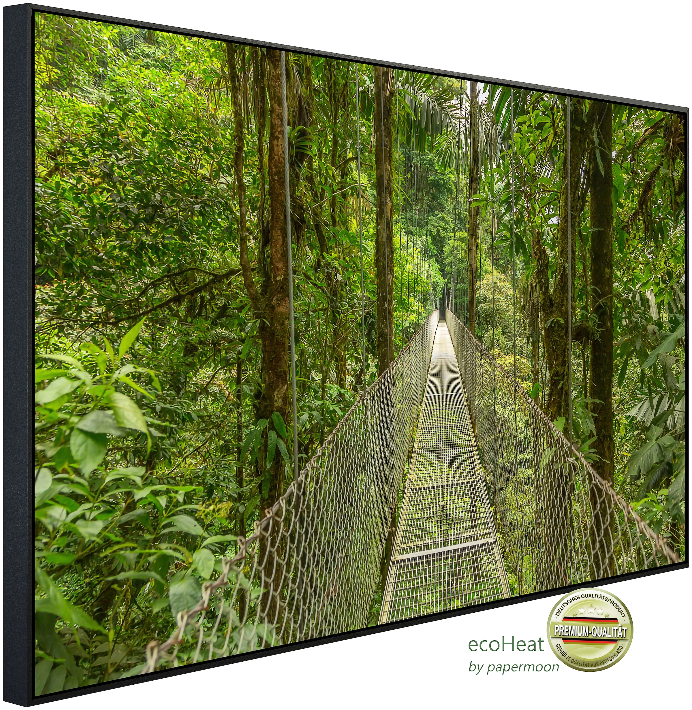 Papermoon Infrarotheizung »Hängebrücke durch Dschungel«, sehr angenehme Strahlungswärme
