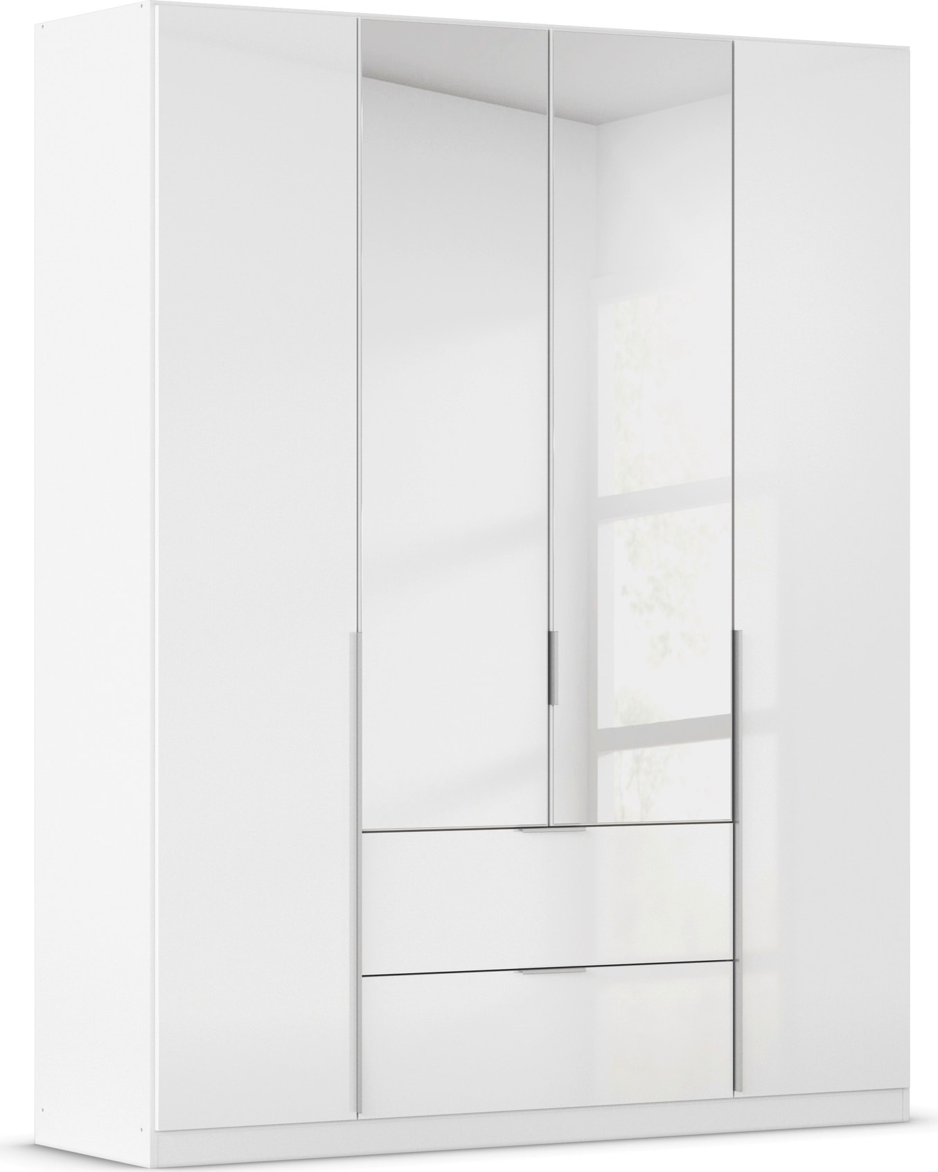 OTTO home Drehtürenschrank "Kleiderschrank Schrank Garderobe AGORDO mit Dekor- oder Hochglanzfront" in zwei Griff-Farben, Breiten 91-360 cm, mit Außenschubkästen, in 7 Breiten und 2 Höhen MADE IN GERMANY
