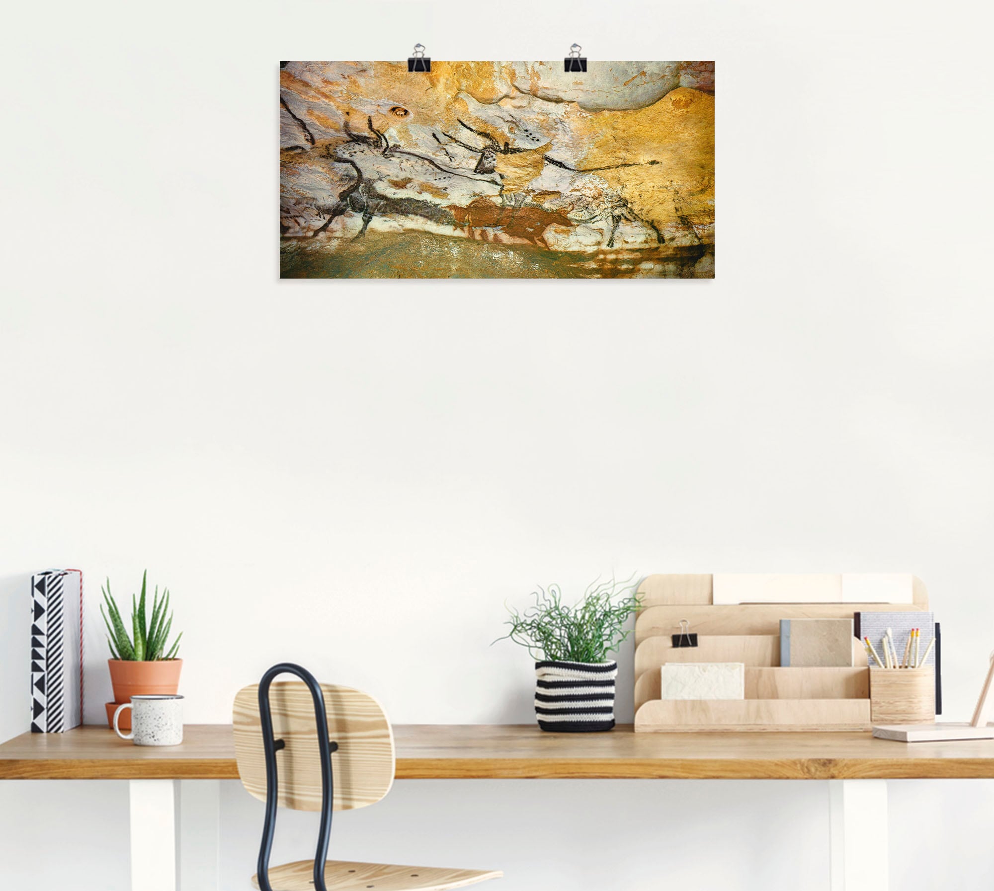 Artland Wandbild »Höhle von Lascaux Stiere«, Wildtiere, (1 St.), als Leinwandbild, Poster, Wandaufkleber in verschied. Größen