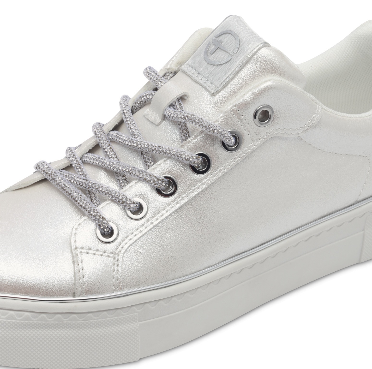 Tamaris Plateausneaker, Freizeitschuh, Halbschuh, Schnürschuh, Kontrastbesa günstig online kaufen