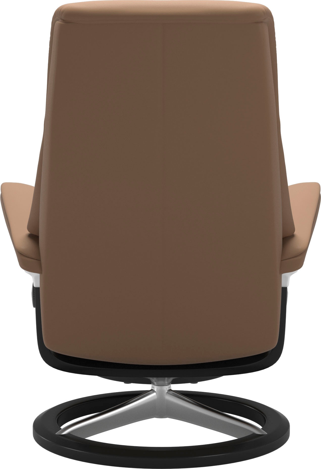 Stressless® Relaxsessel »View«, (Set, Relaxsessel mit Hocker), mit Signature Base, Größe M,Gestell Schwarz