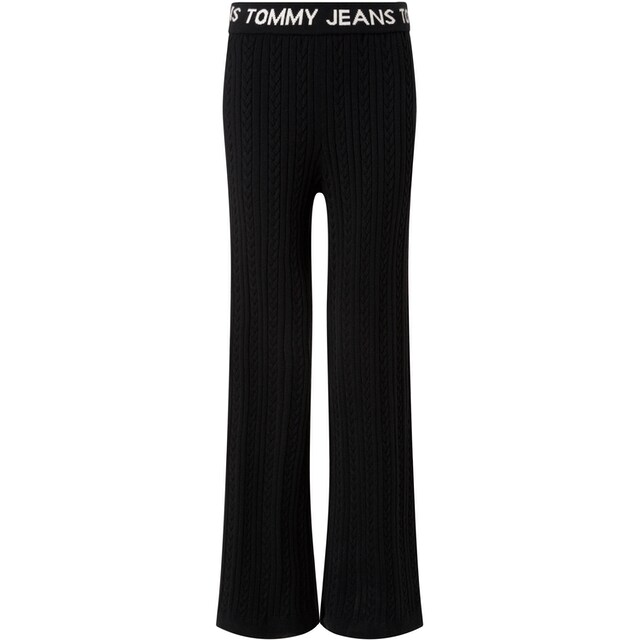 Tommy Jeans Strickhose »TJW CABLE KNIT PANTS«, mit Tommy Jeans Logo- Stickerei bestellen | BAUR