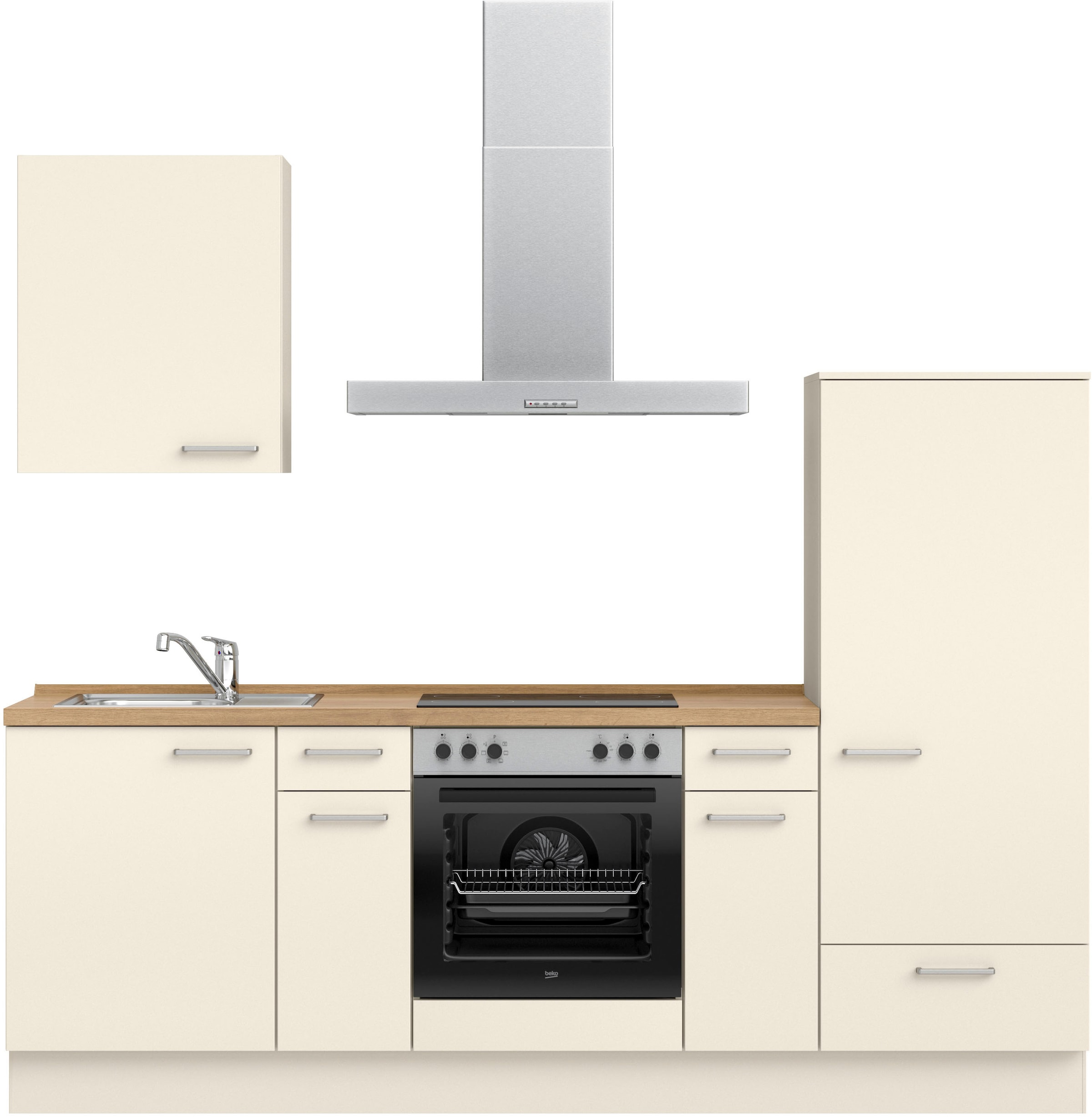nobilia® Küchenzeile »"Touch I"«, vormontiert, Ausrichtung wählbar, Breite 240 cm, wahlw. mit E-Geräten