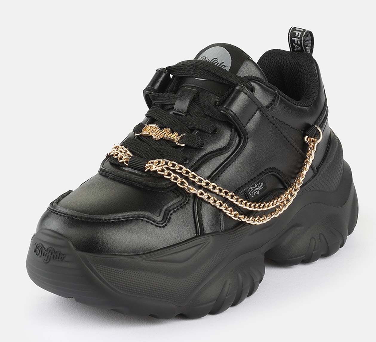 Buffalo Plateausneaker »Bliss Chain«  Halbschuh, Schnürschuh, Chunky Sneaker mit Zierkette