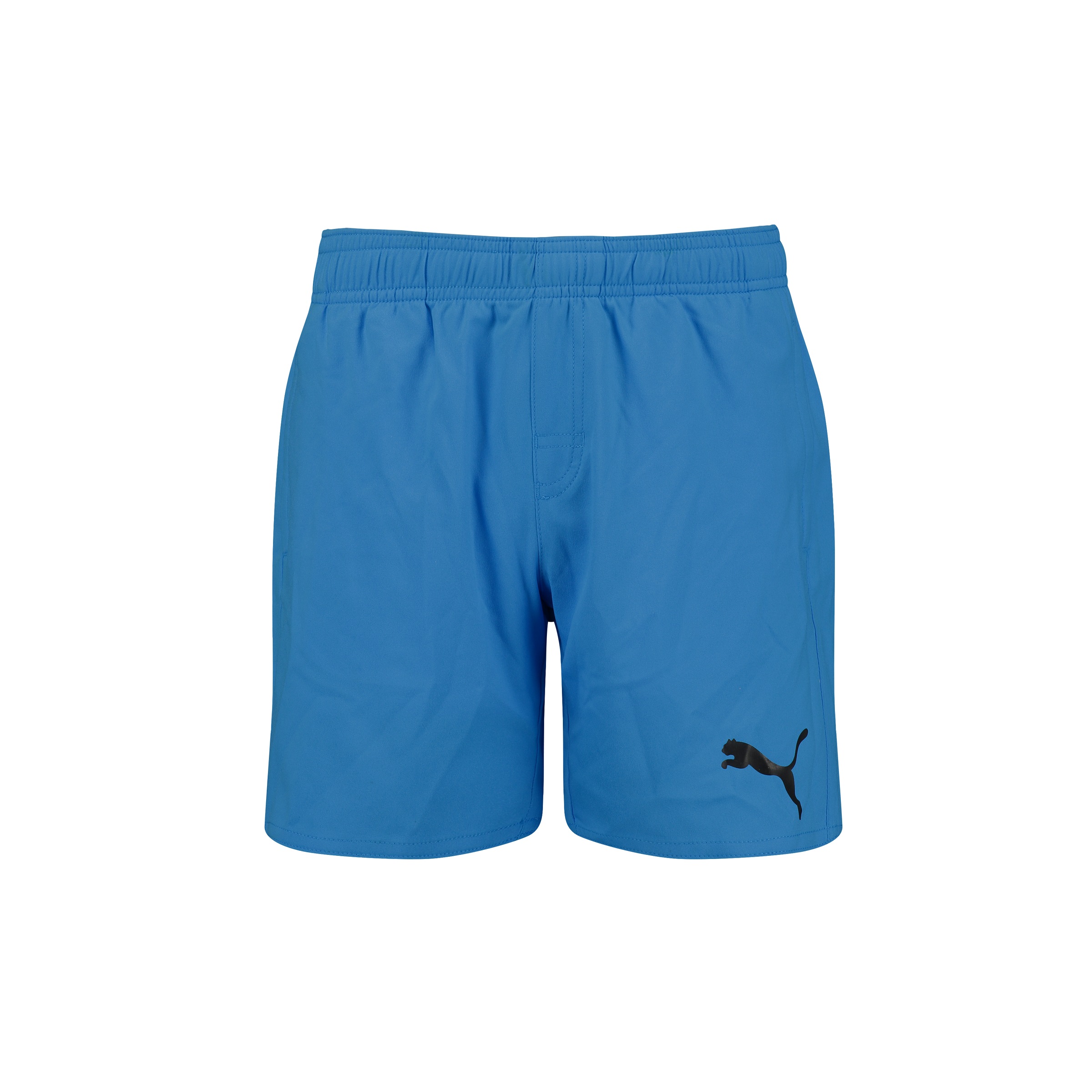Badeshorts PUMA "PUMA SWIM BOYS MID SHORTS", Kinder, Gr. 128, N-Gr, schwarz, Microfaser, Obermaterial: 100% Polyester, Badehosen Badeshorts, schnelltrocknend, Kordelzug