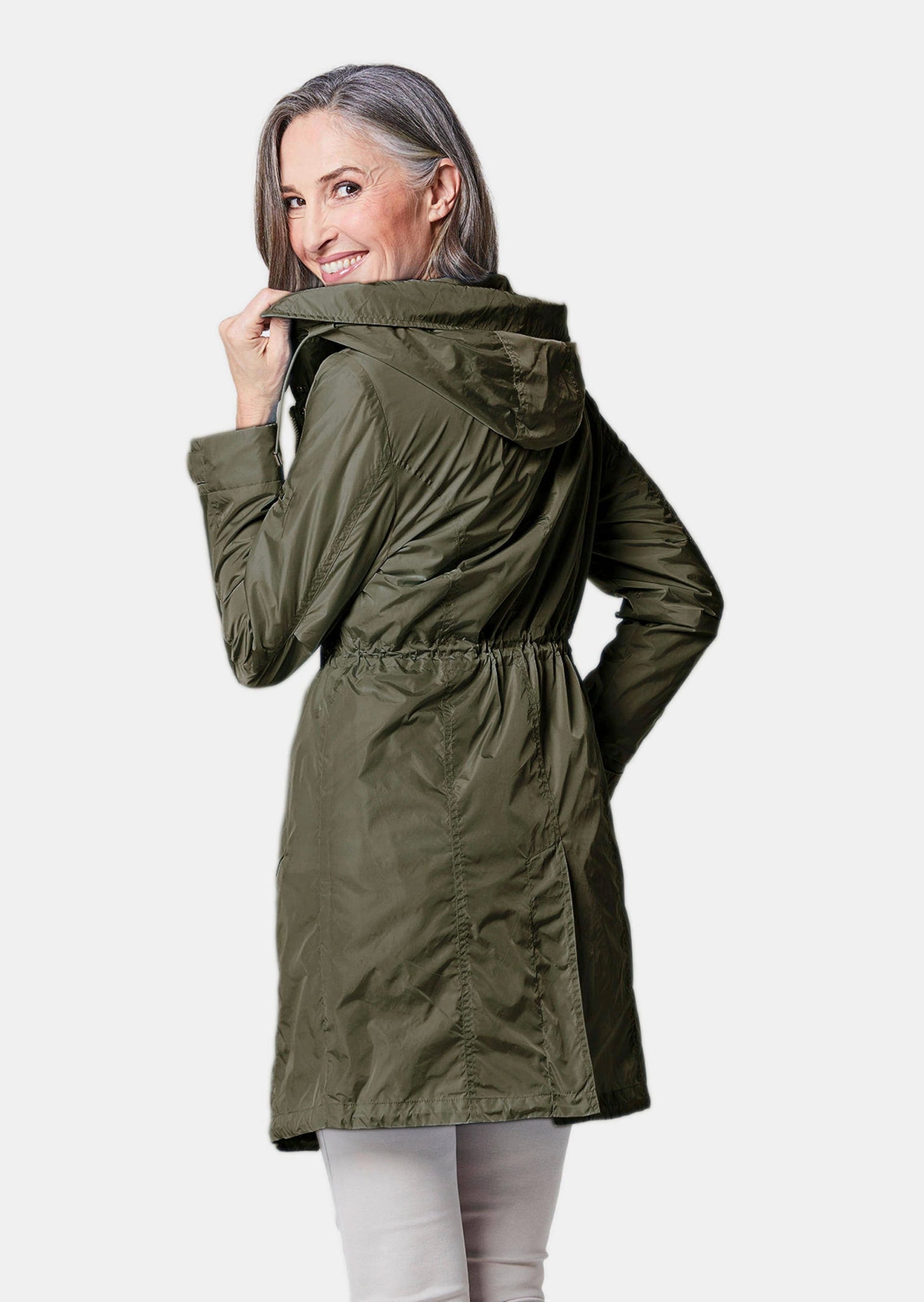 GOLDNER Kurzjacke »Leichtparka Trendiger leichter Regen Parka aus funktionalem Material«