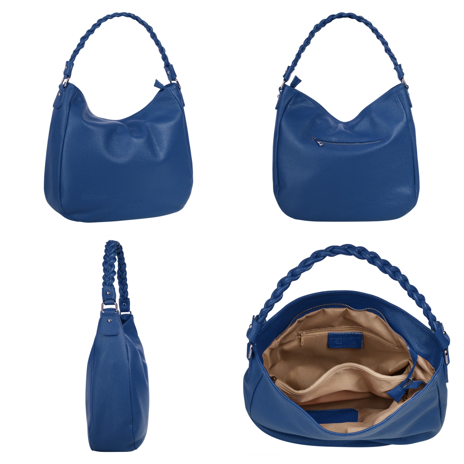 Samantha Look Henkeltasche, echt Leder, Made in Italy