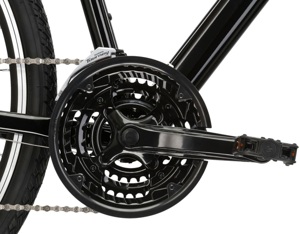 Kross Crossrad »KROSS Crossbike Evado 2.0 28" schwarz 21 Gänge«, 21 Gang, Shimano, ALTUS M310 Schaltwerk, Kettenschaltung