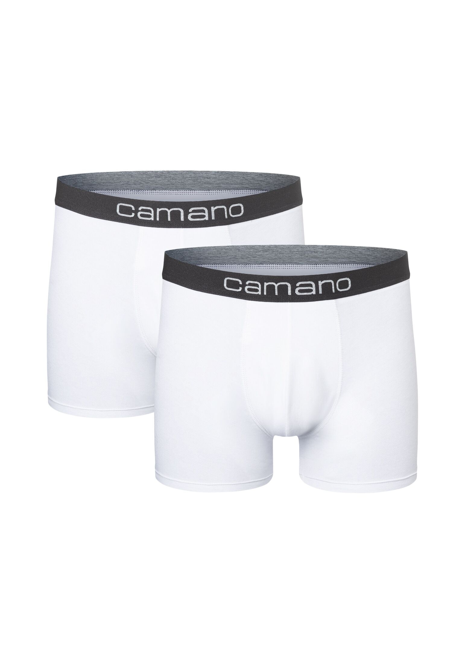 Camano Boxershorts "Boxershorts Unterhosen Herren elastischer Gummibund ohne"