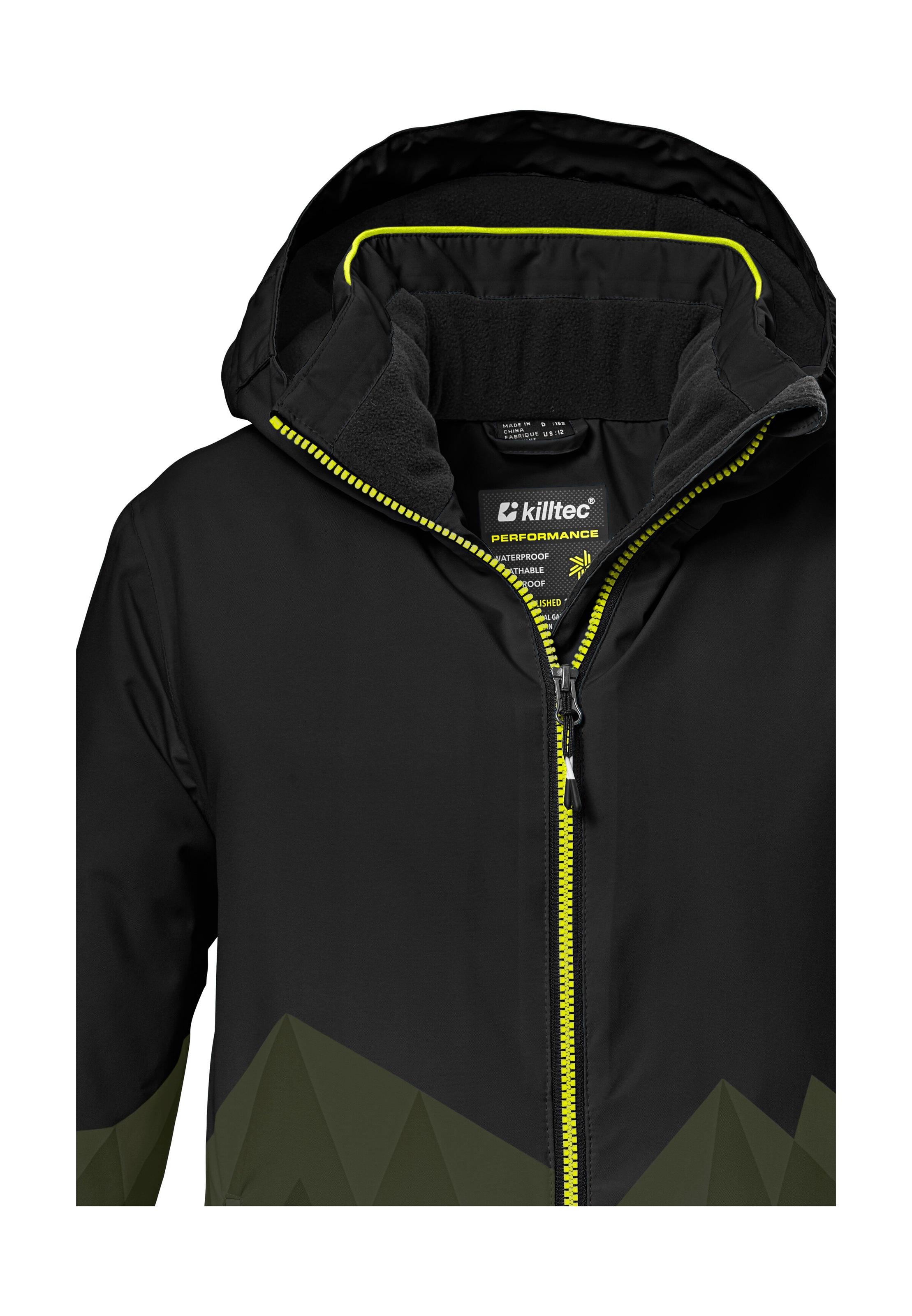 Killtec Skijacke »KSW 383 BYS SKI JCKT«, Wasser- und winddichte Skijacke mit verstellbarer Kapuze