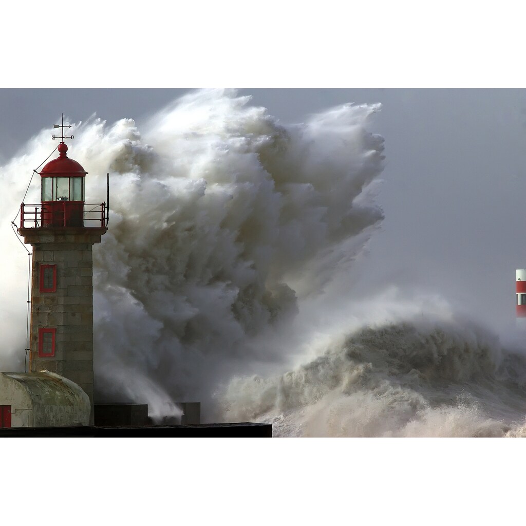Papermoon Fototapete »Lighthouse in Storm«