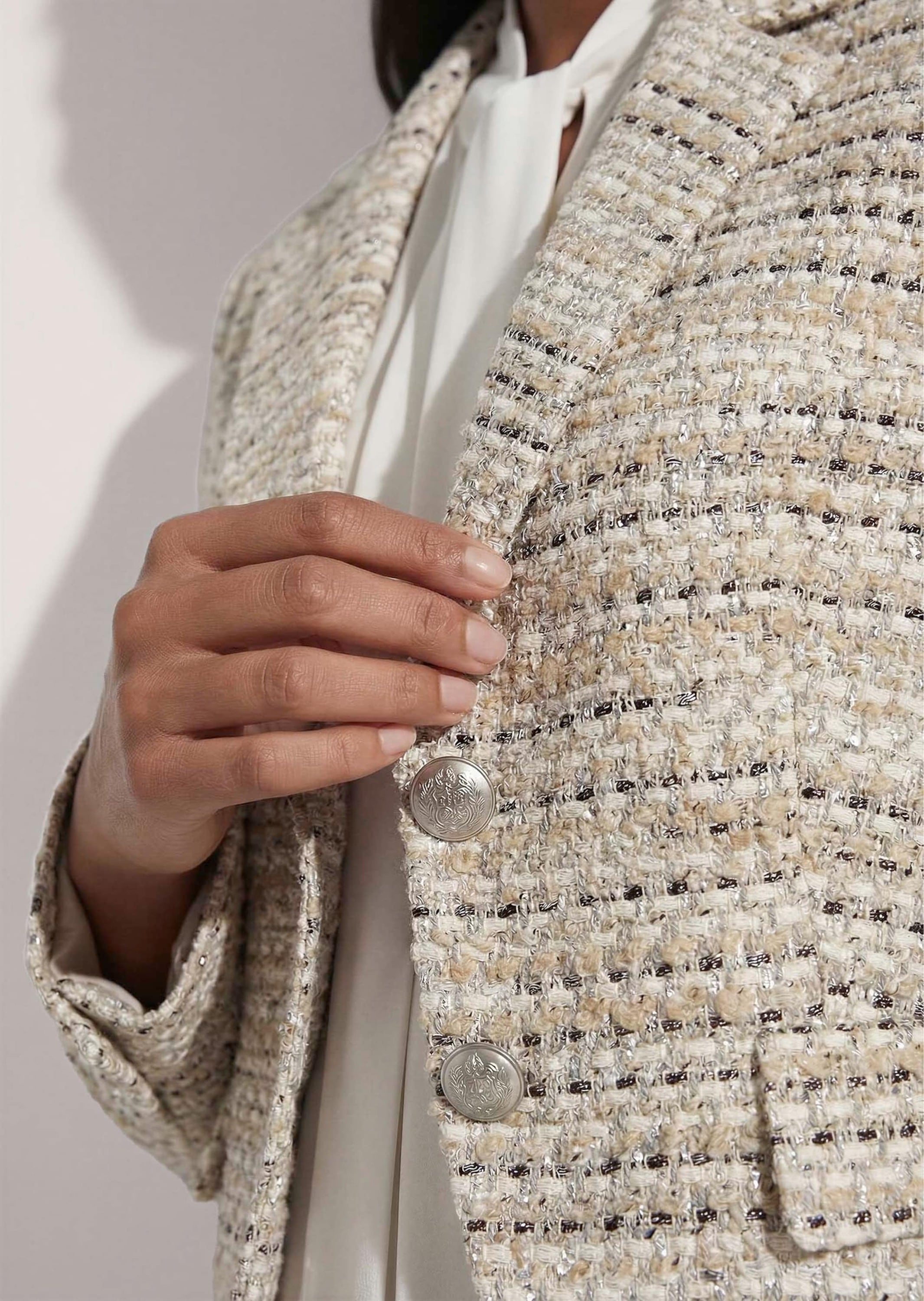 MADELEINE Jackenblazer »Blazer Strukturierter Tweed-Blazer«