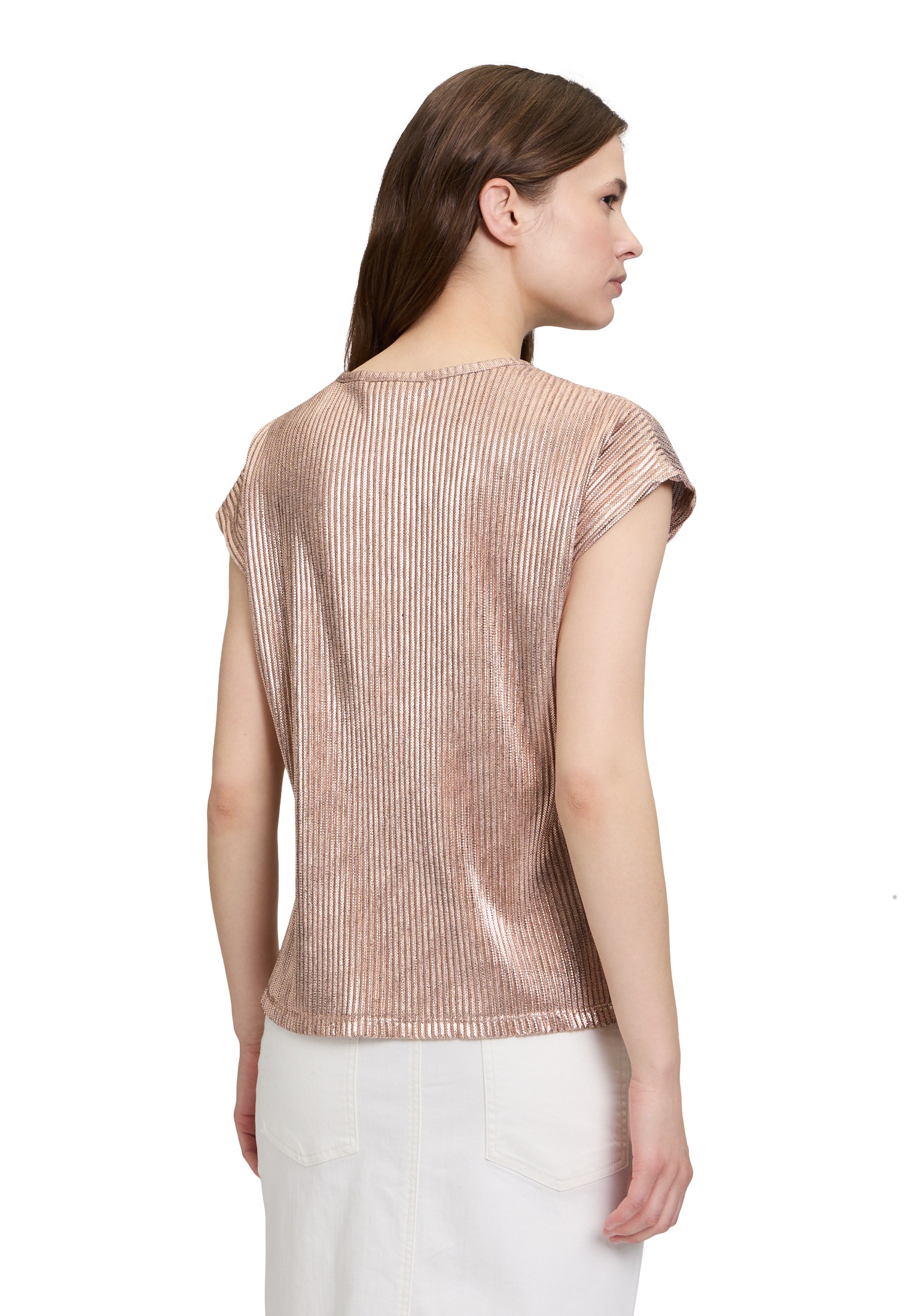 Betty Barclay Kurzarmshirt »Betty Barclay Casual-Shirt mit Glanzeffekt«, (1 tlg.), Foliendruck