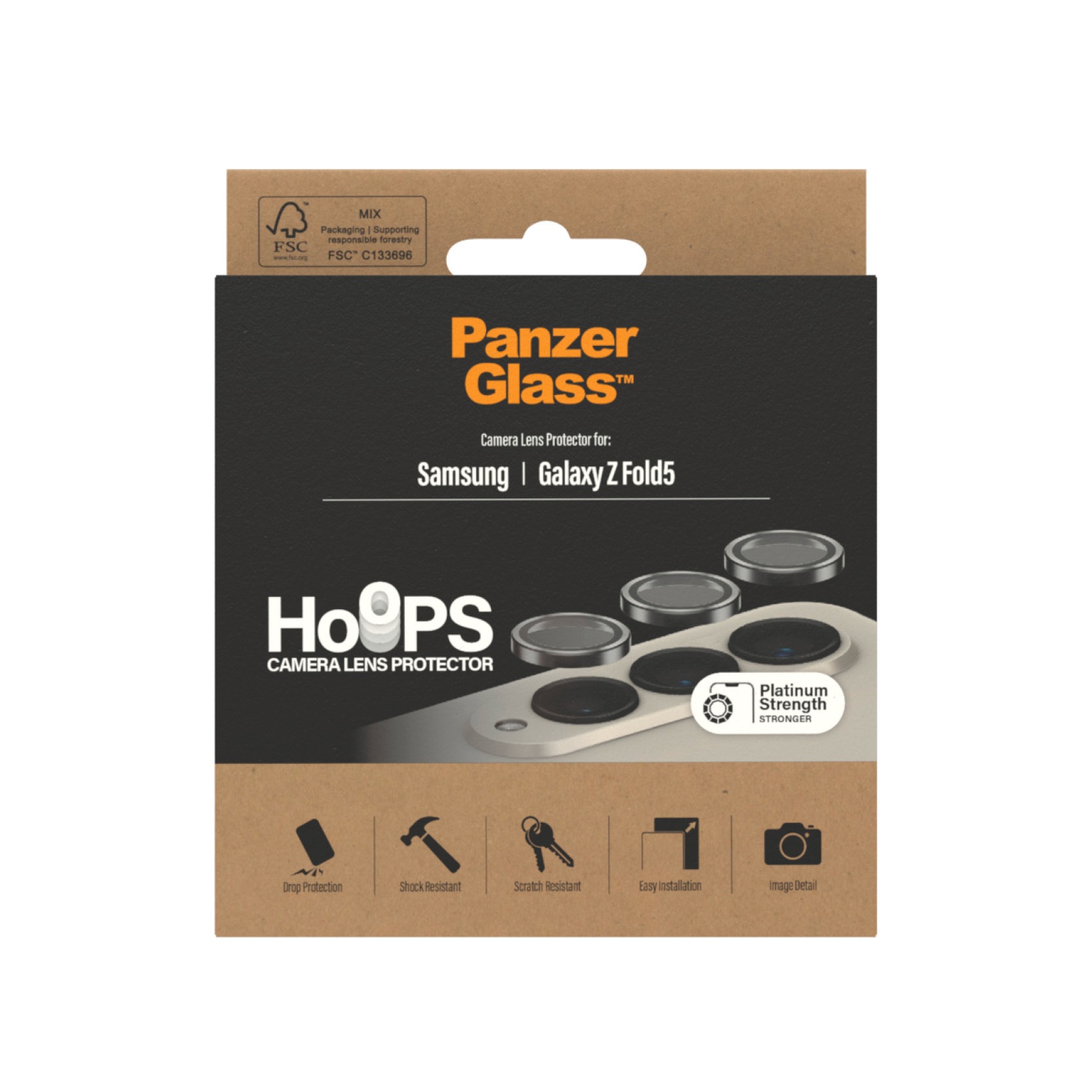 PanzerGlass Kameraschutzglas »Hoops Camera Lens Protector«, für Samsung Galaxy Z Fold5