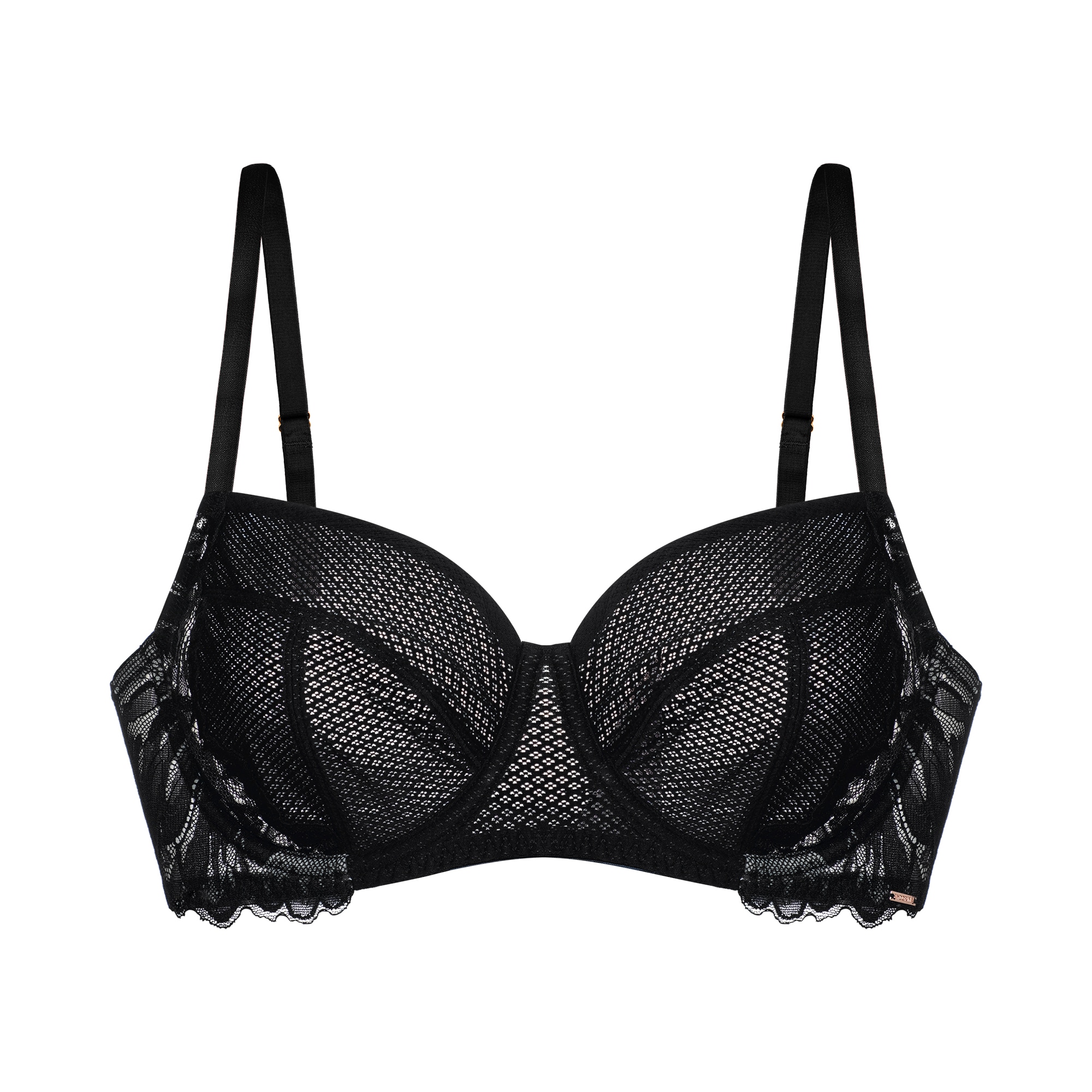 Dorina Bügel-BH »DELIA«, Jacquard-Mikrogewebe mit Spitze