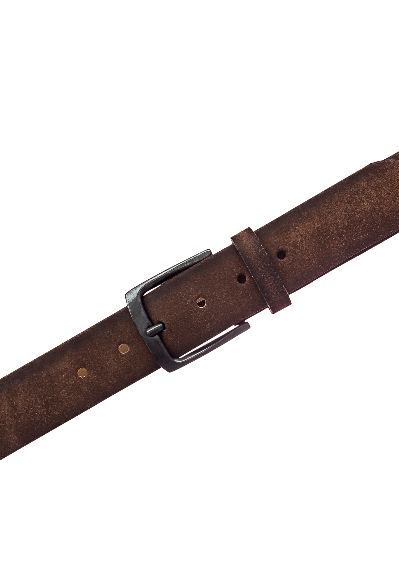 MUSTANG Ledergürtel Vollrindleder in Antik-Optik, Dornschnalle, 4 cm breit