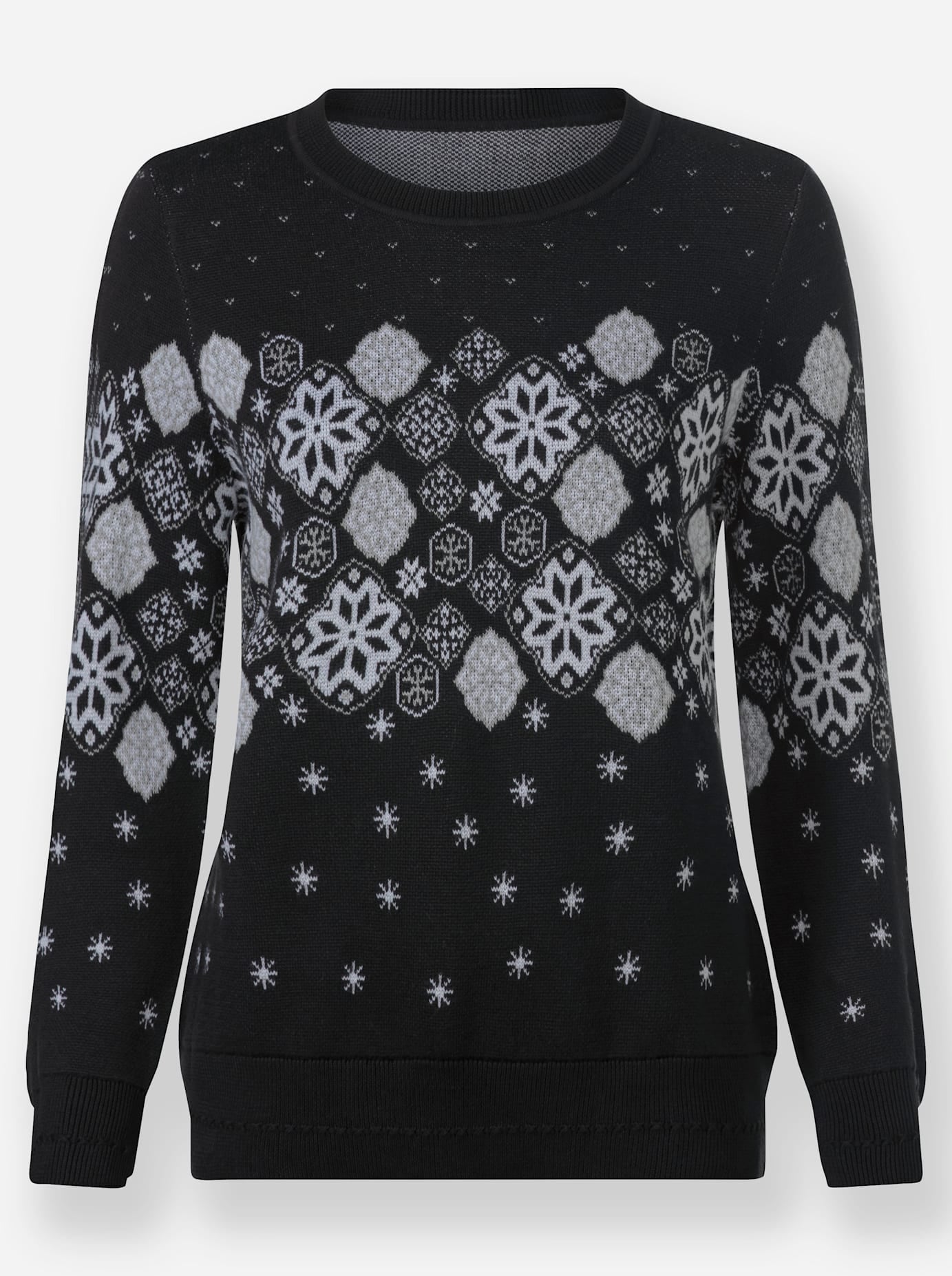 Inspirationen Rundhalspullover »Jacquard-Pullover«