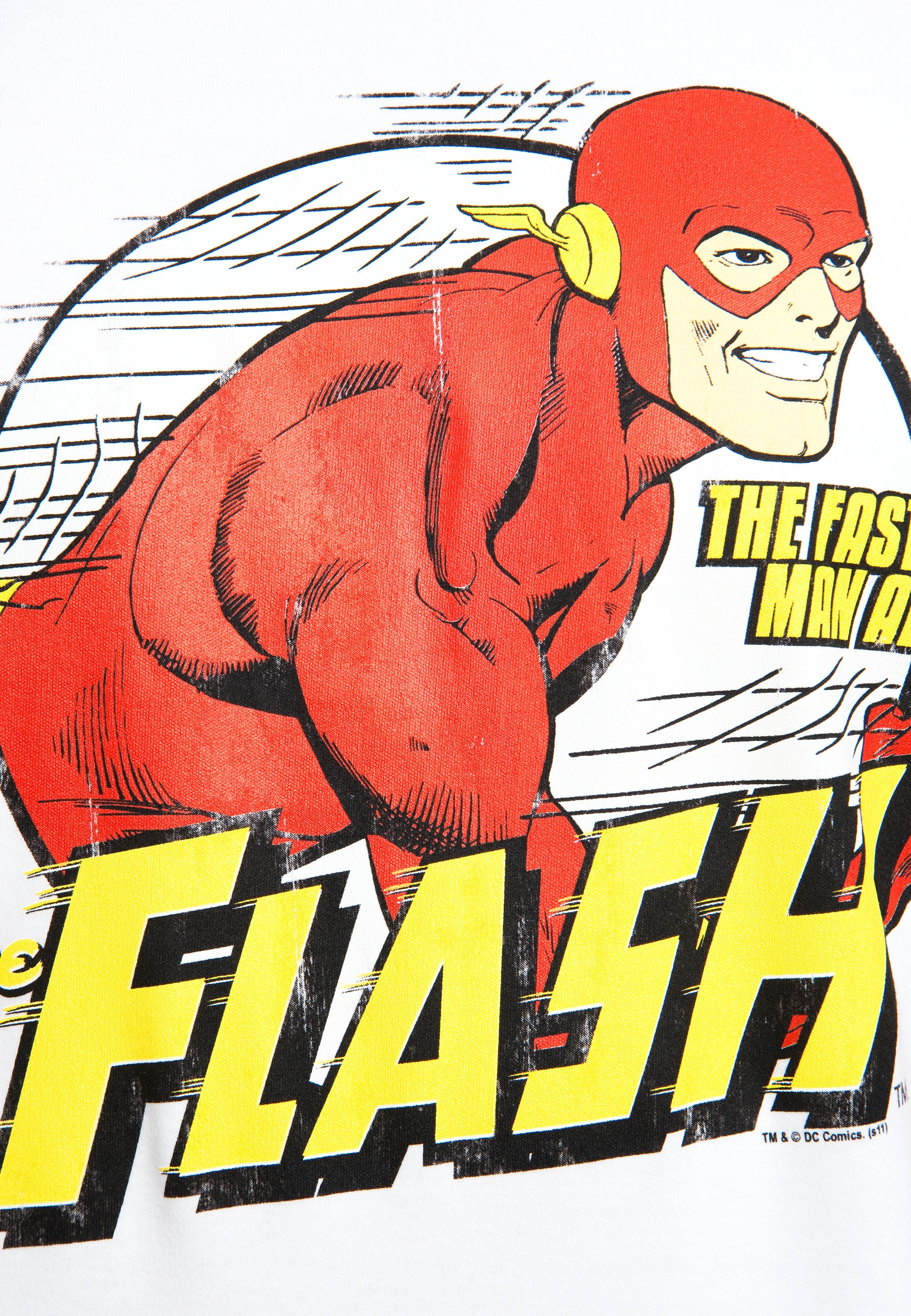 LOGOSHIRT T-Shirt »The Fastest Man Alive« mit tollem The Flash-Print
