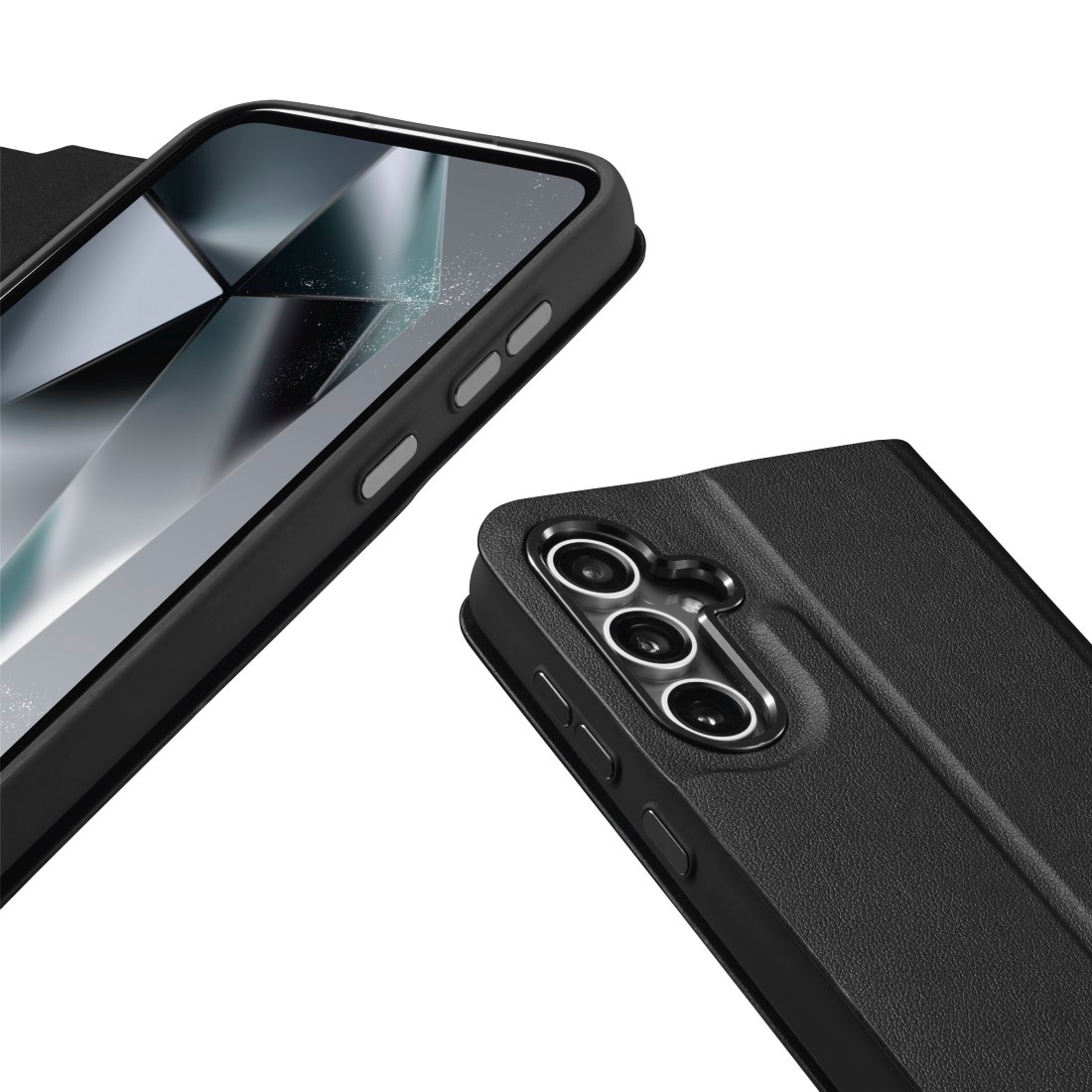 Hama Smartphone-Hülle »Handy Schutzhülle für Samsung S24+ (Handytasche, Kartenfach, Case)«, Samsung Galaxy S24+, Anti-Rutsch-Oberfläche, Keine Fingerabdrücke, Standfunktion