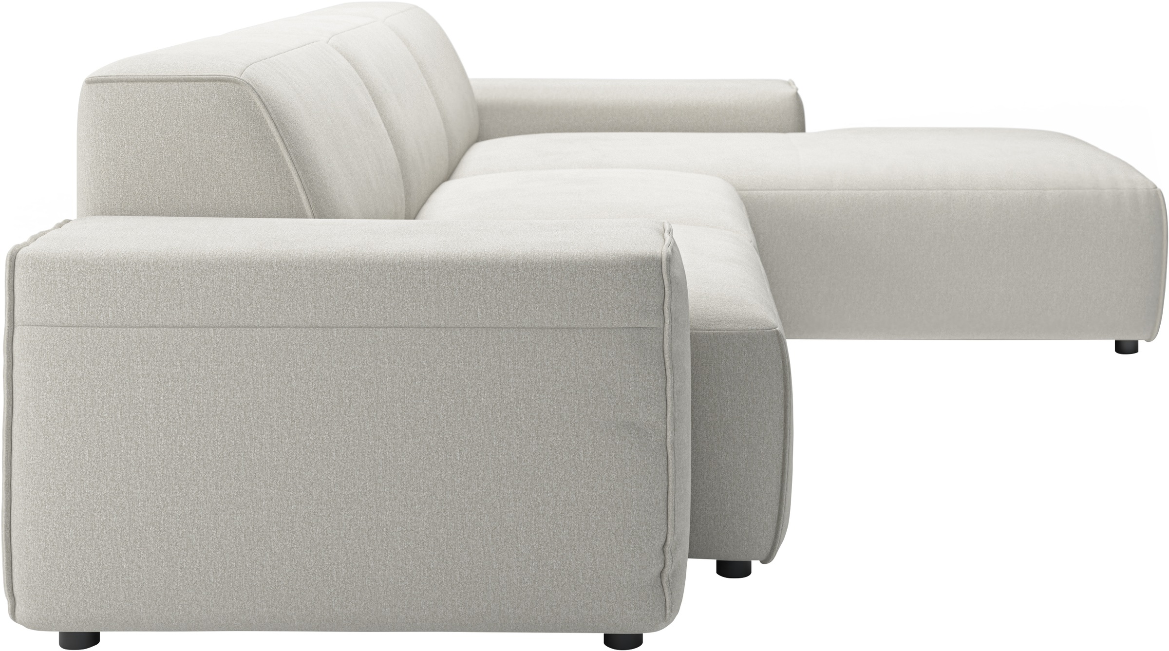 andas Ecksofa »Glimminge L-Form auch in Breitcord, Feincord + Easy care-Bezug,«, Breite 264, Zierkissen