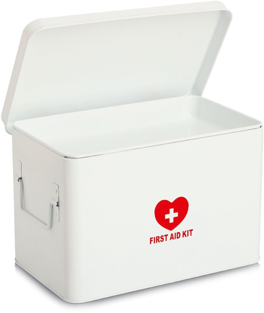 Zeller Present Aufbewahrungsbox »Metall, weiß«, robust, dekorativ, flexibles Ordungssystem