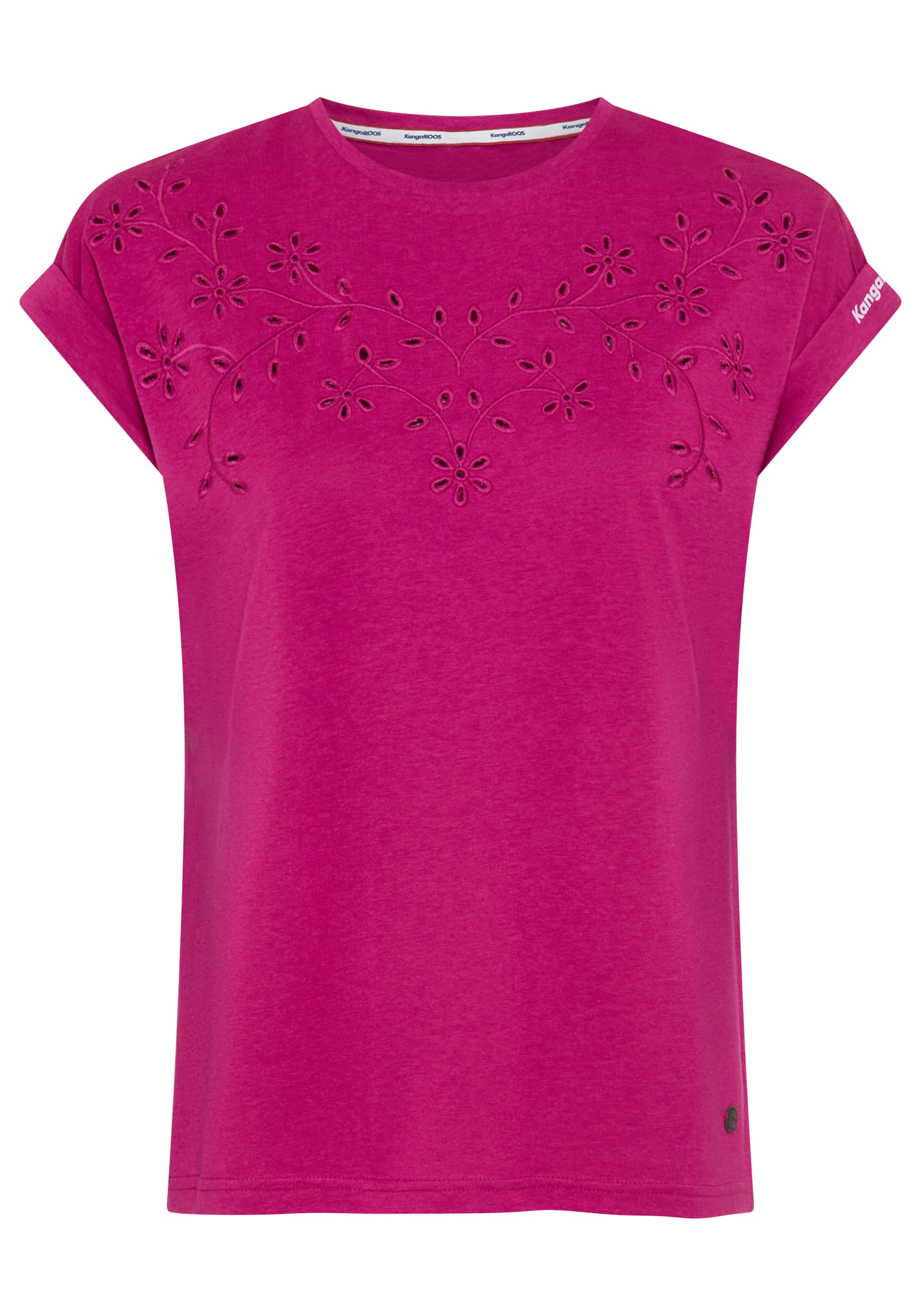 KangaROOS T-Shirt figurumspielende Passform, hüftlange Schnittform günstig online kaufen