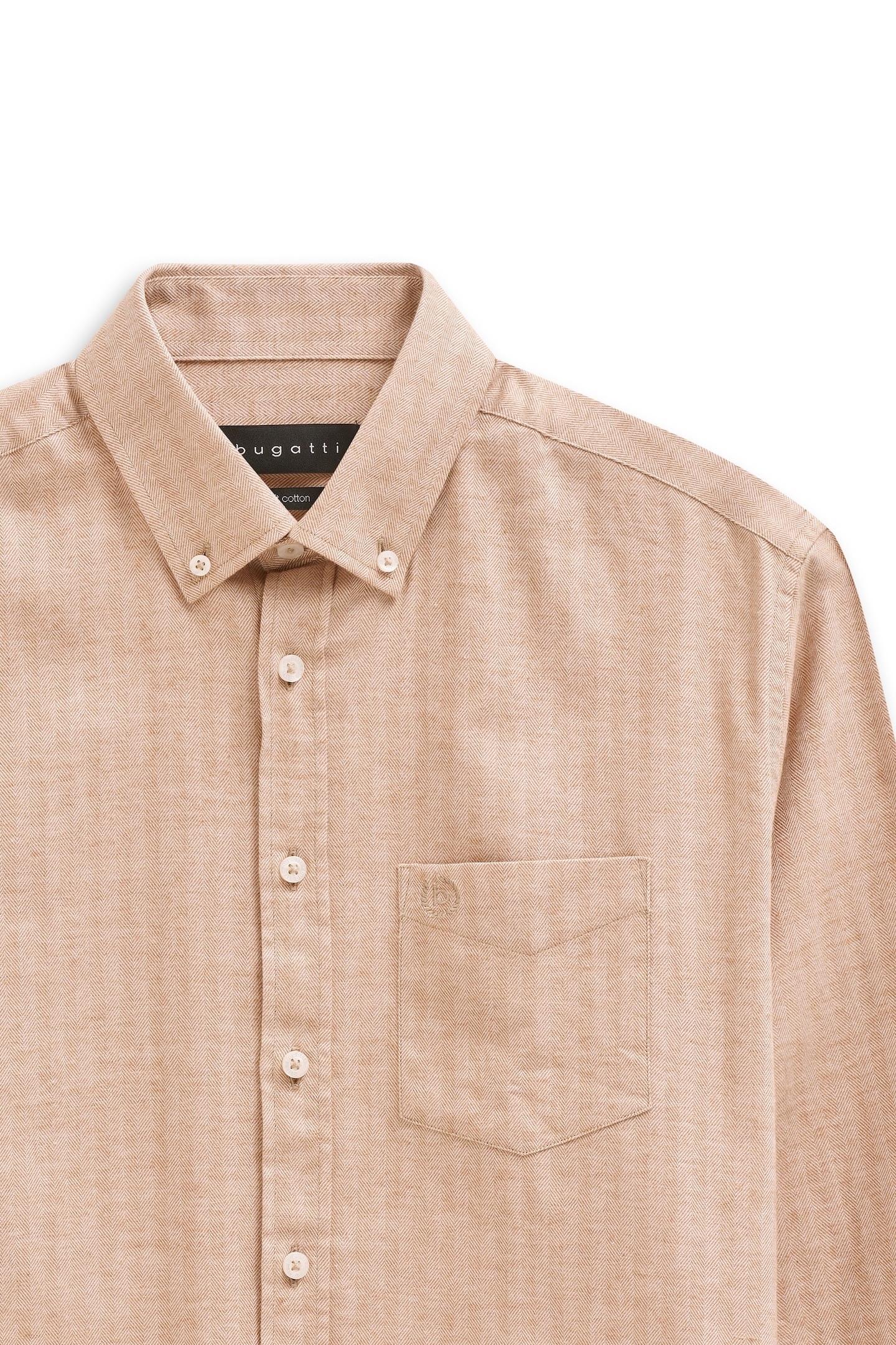 bugatti Langarmhemd »Soft Cotton«, im Modern Fit mit Button-Down Kragen