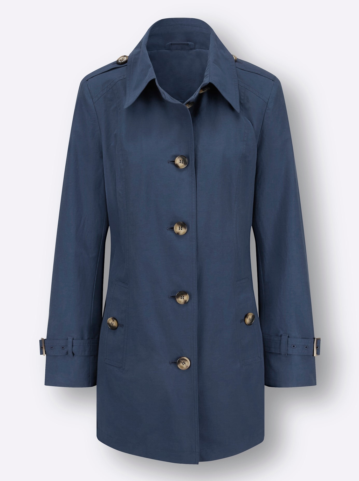 Thumbnail - Casual Looks Langjacke ohne Kapuze