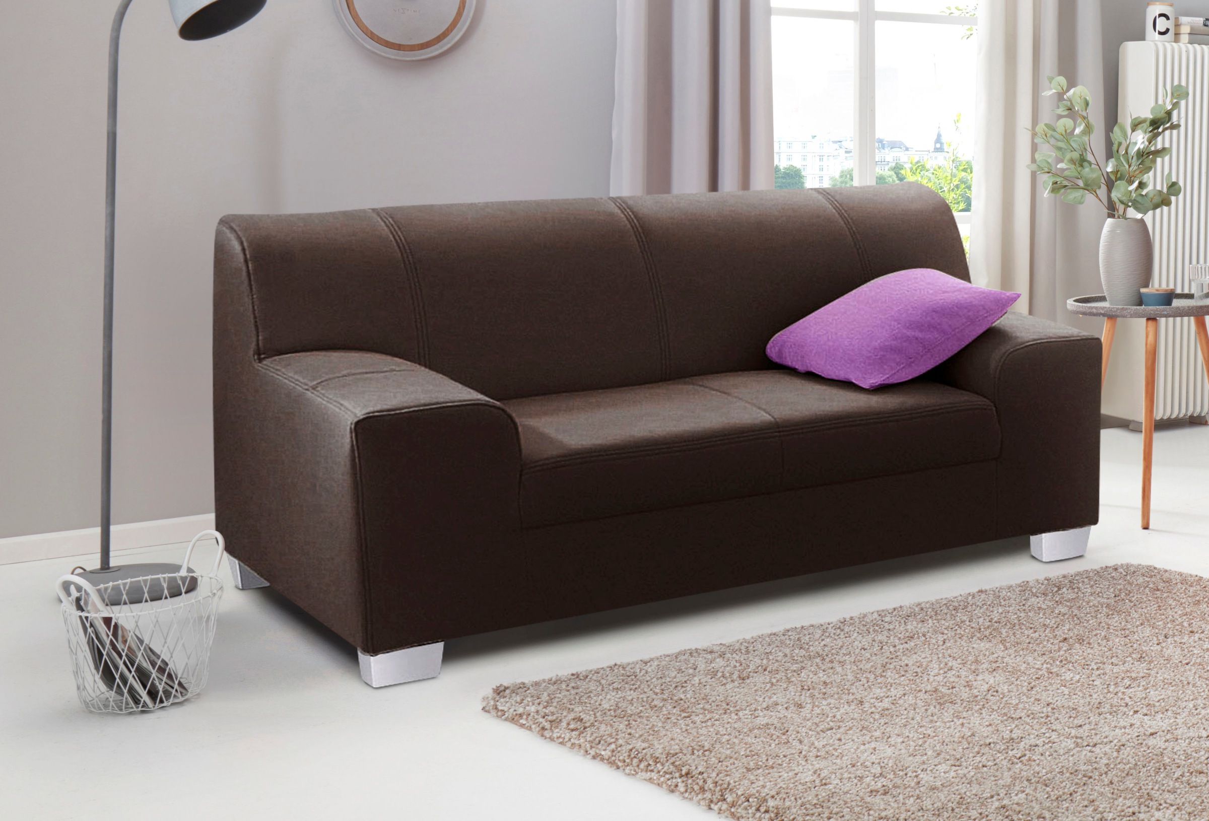 DOMO collection 2-Sitzer »Amando zeitlos und modern, komfortabel,«, in vielen Bezugsvarianten, auch in Leder