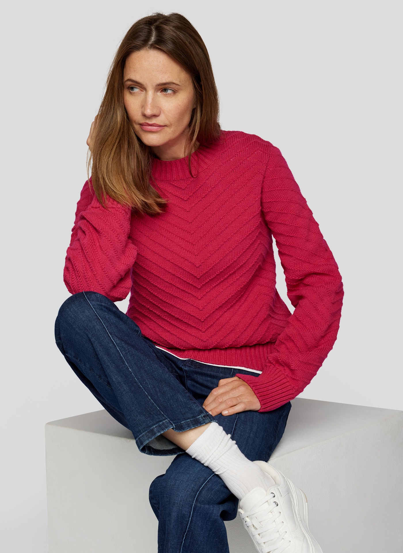 Rabe Strickpullover, mit Ripp-Muster günstig online kaufen