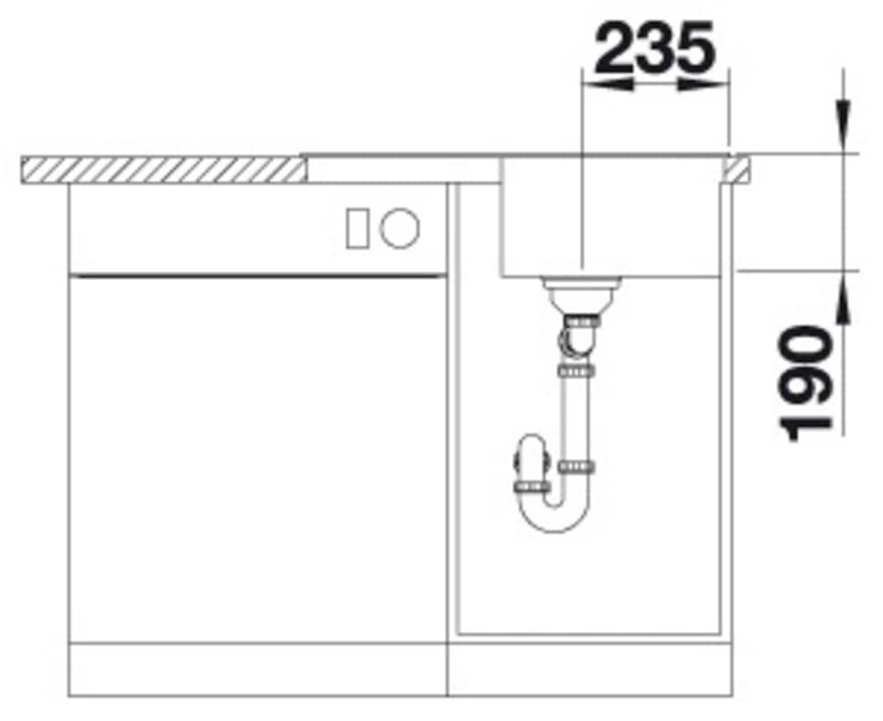 Blanco Granitspüle »ZIA 45 S Compact« 1 Stk. tlg. erhältlich in mehreren Farben