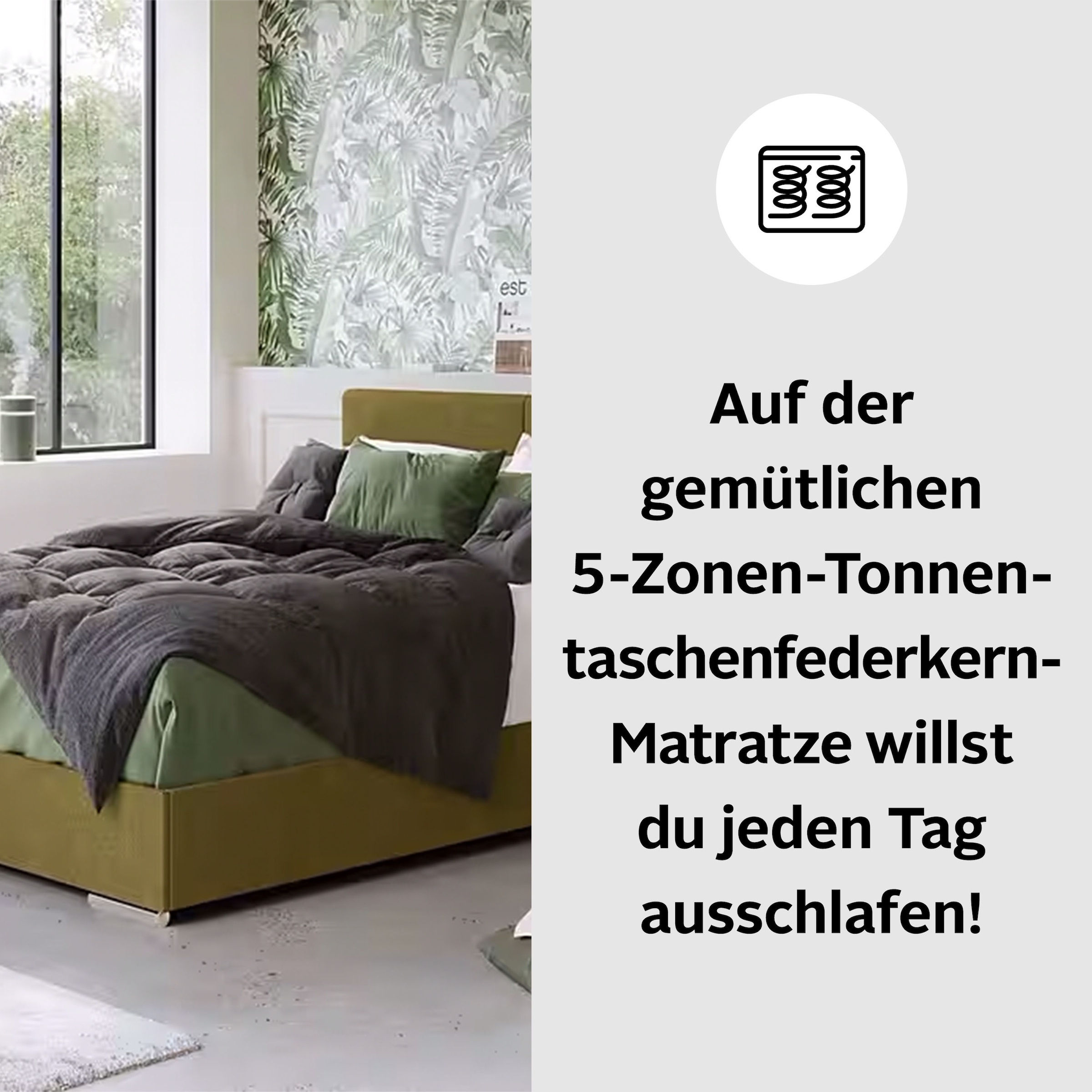 COTTA Boxbett »Tom«, mit Bettkasten, Topper und Zierkissen