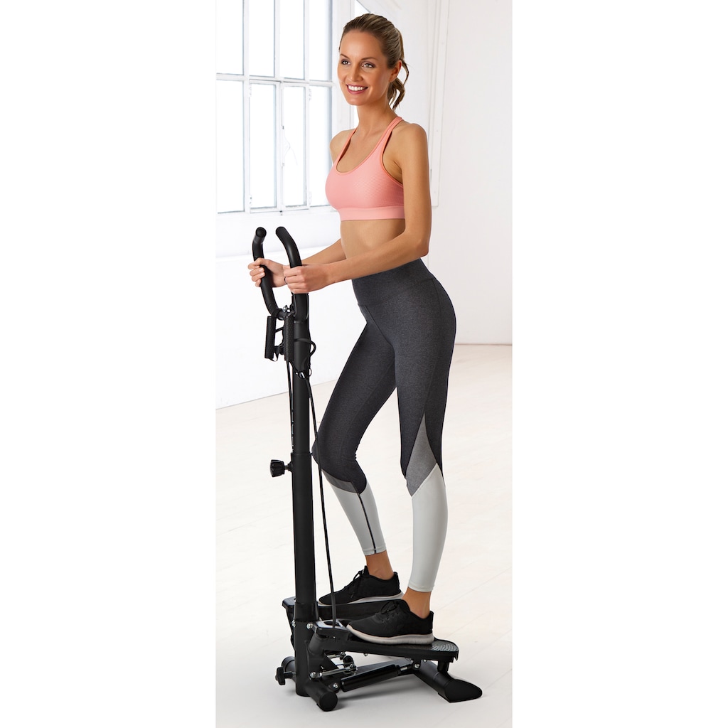 VITALmaxx Stepper »VITALmaxx Fitnesstrainer Swing Stepper«, (3 tlg., mit Trainingsbändern)