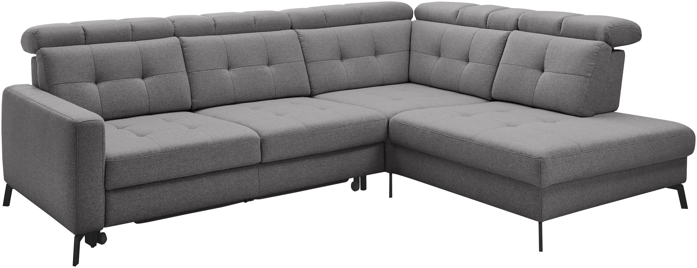 Musterring Ecksofa »MR 4615«, mit Kopf- und Rückenverstellung, Metallfuß schwarz, Maße 272 x 214 cm
