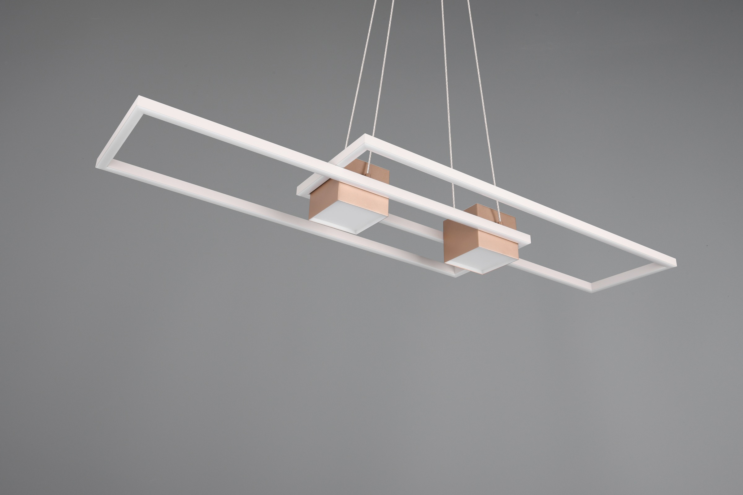TRIO Leuchten LED Pendelleuchte »ALBANY, LED Hängelampe Wohnzimmer mit Fernbedienung, dimmbar, CCT«, 1 flammig, Leuchtmittel LED-Board | LED fest integriert, Lichtfarbe einstellbar, Memoryfunktion, Nachtlicht, up-and-down Licht