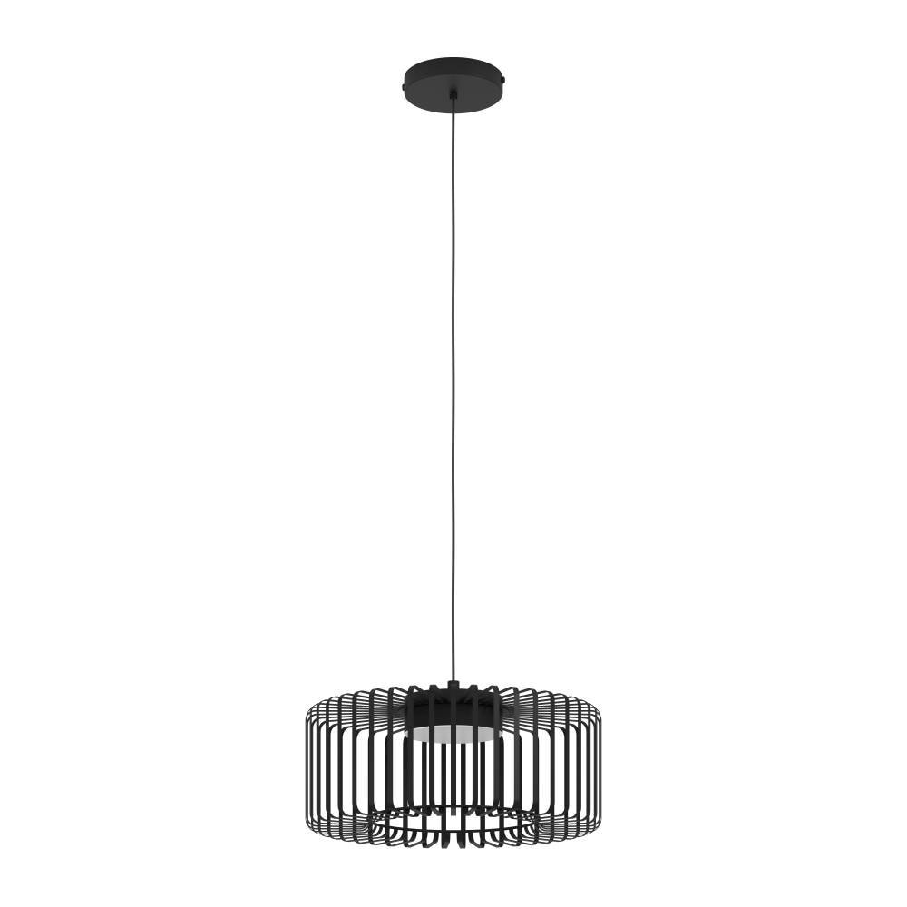 EGLO Hängeleuchte »GINESTRONE-Z Hängelampe schwarz, ZigBee 3.0, Timer, Pendelleuchte«, 1 flammig, Leuchtmittel LED-Modul | LED fest integriert, App / Sprachsteuerung Alexa, ‎110x45x45cm, exkl. Fernbedienung